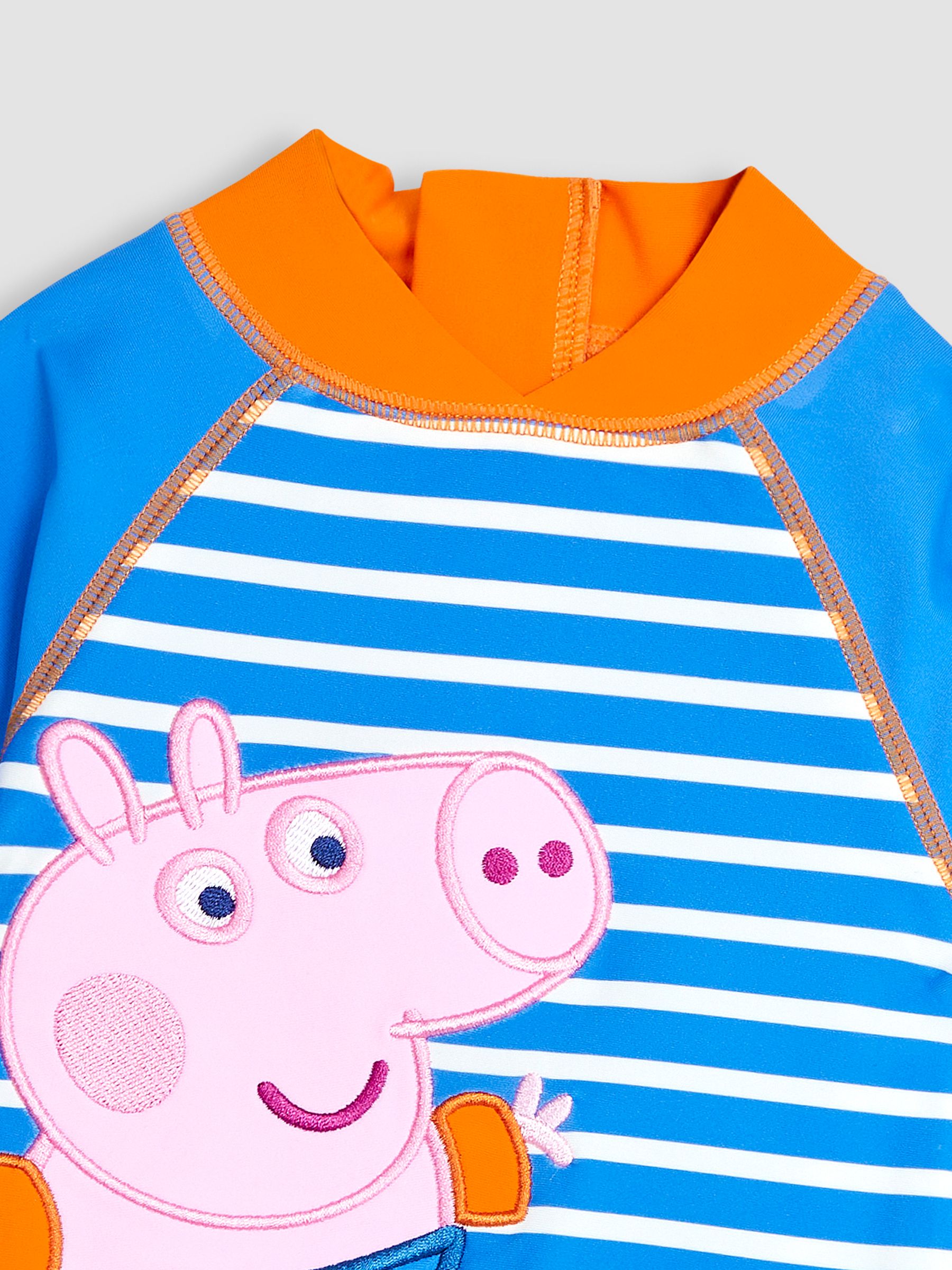 Blue Peppa Pig UPF 50 1-Piece Sun Protection Suit - Image 7 of 9