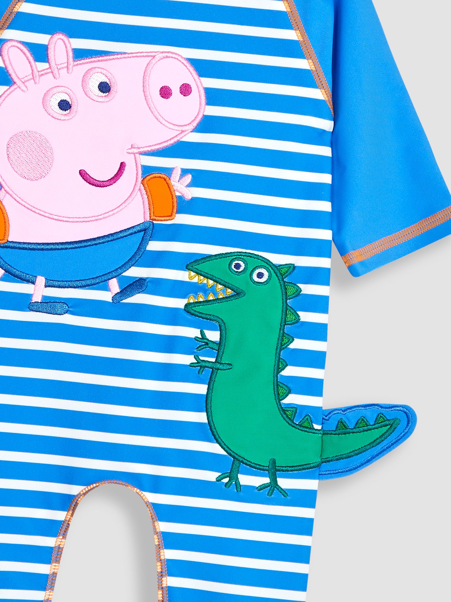 Blue Peppa Pig UPF 50 1-Piece Sun Protection Suit - Image 8 of 9