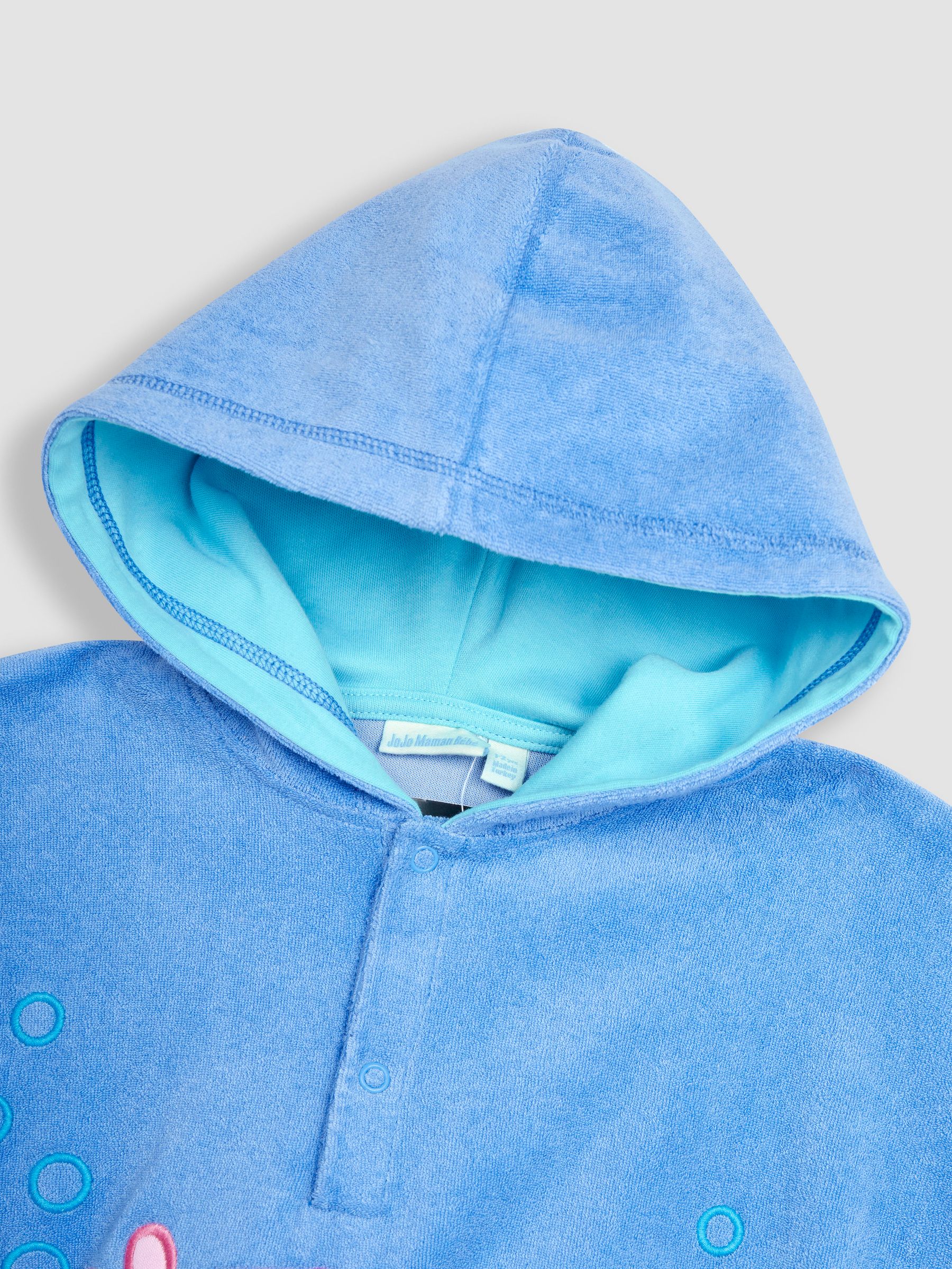 Peppa Pig Towelling Hooded Poncho in Bright - Image 4 of 5