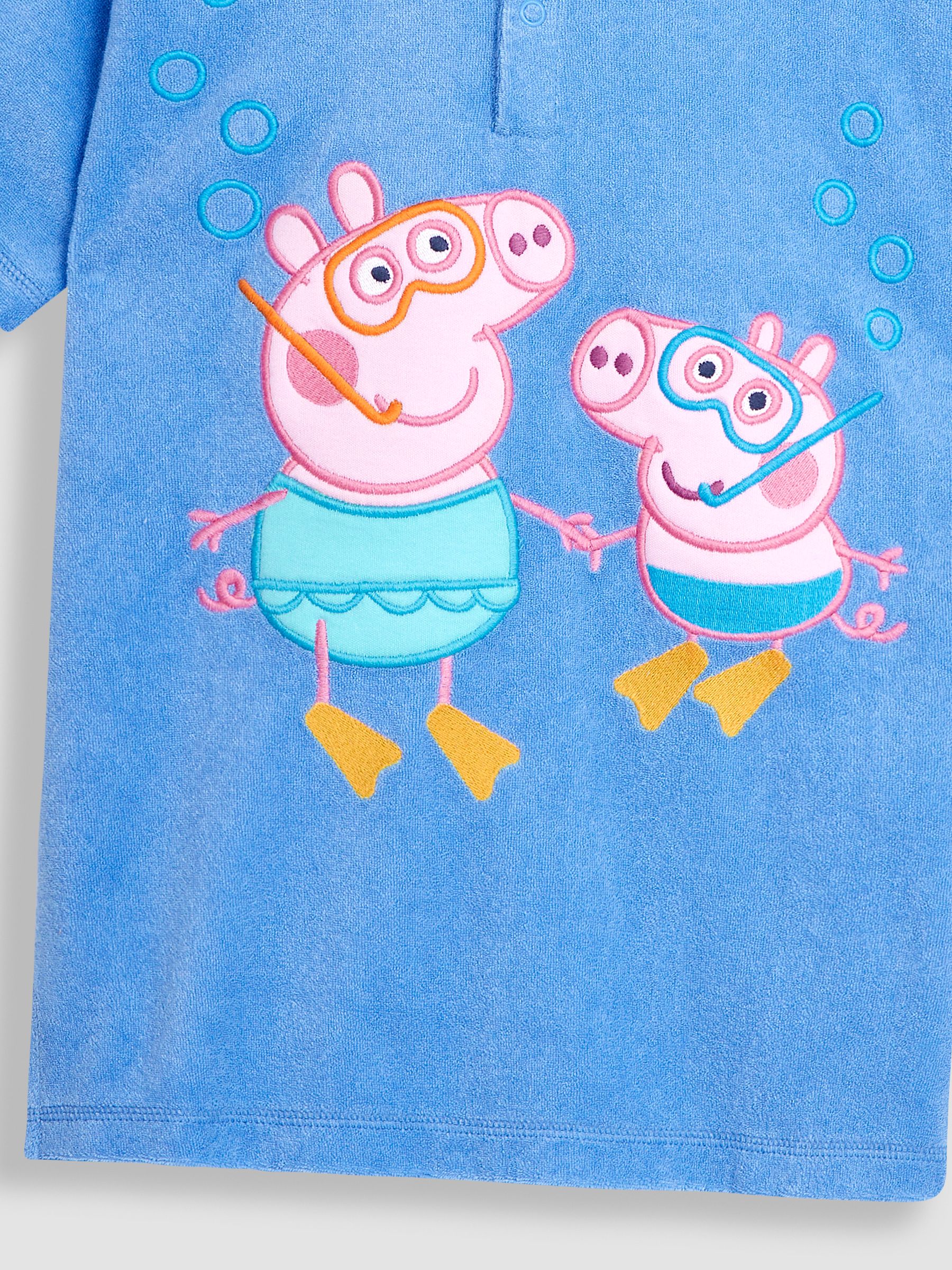 Peppa Pig Towelling Hooded Poncho in Bright - Image 5 of 5