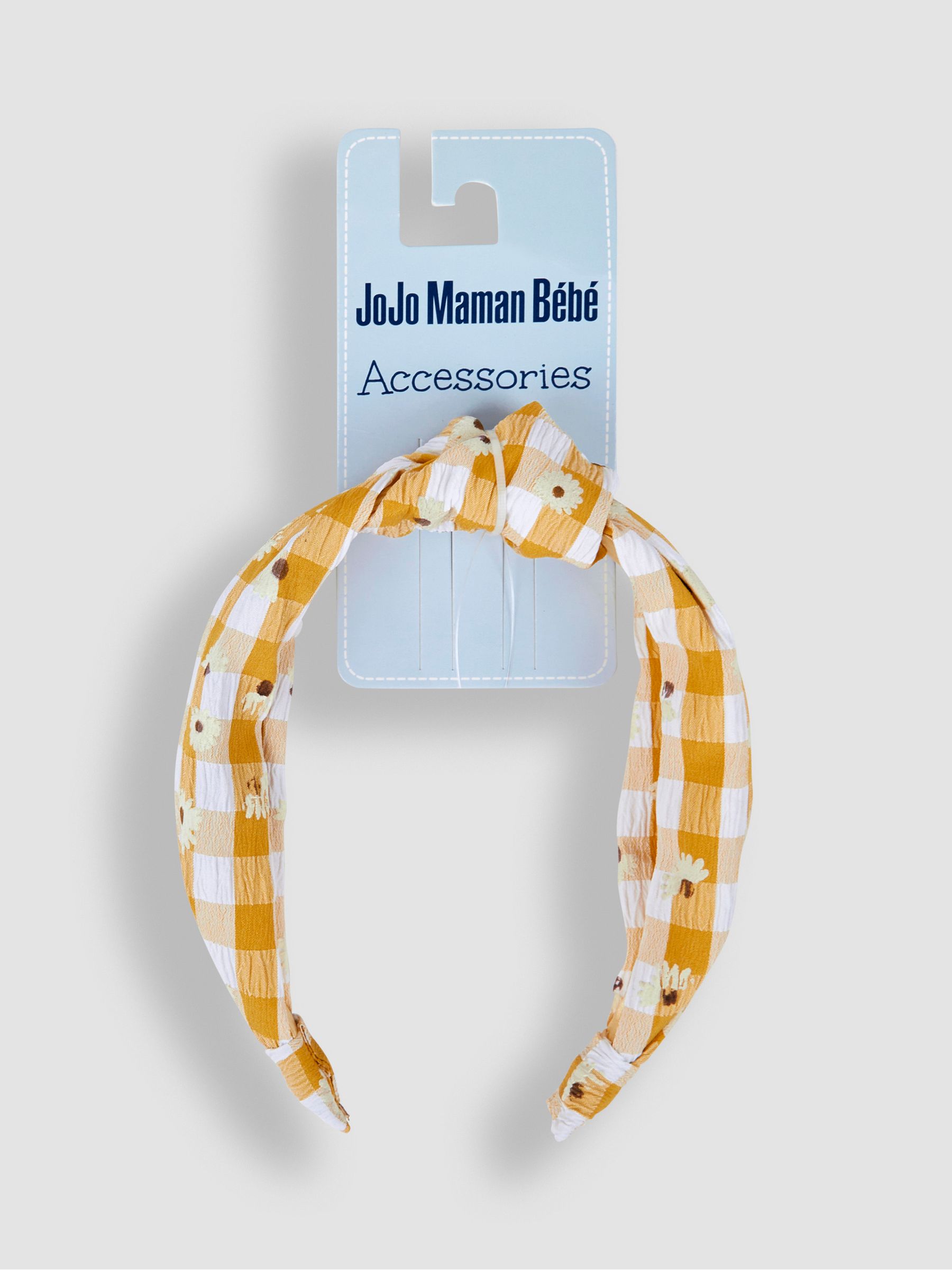 Yellow Floral Gingham Headband - Image 3 of 3