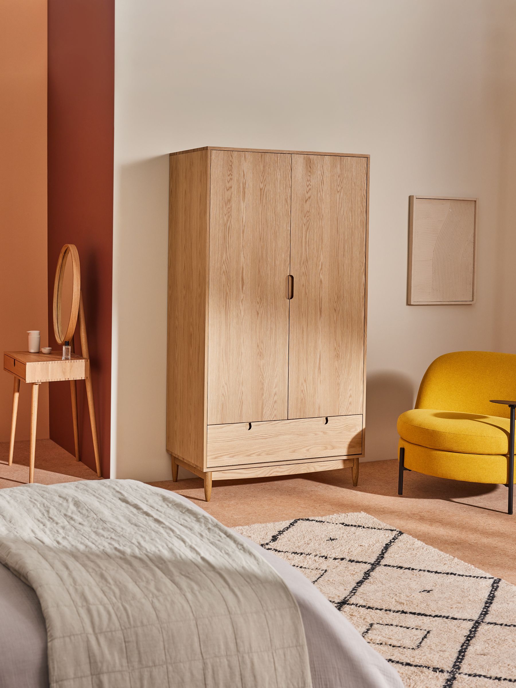 Penn Wardrobe in Oak - Image 1 of 5