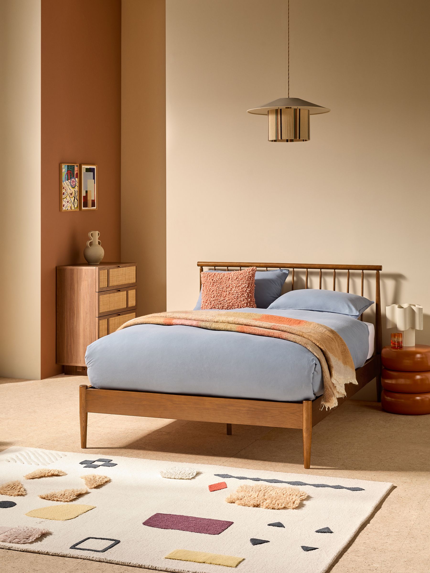 Penn Bed in Dark Natural - Image 1 of 6