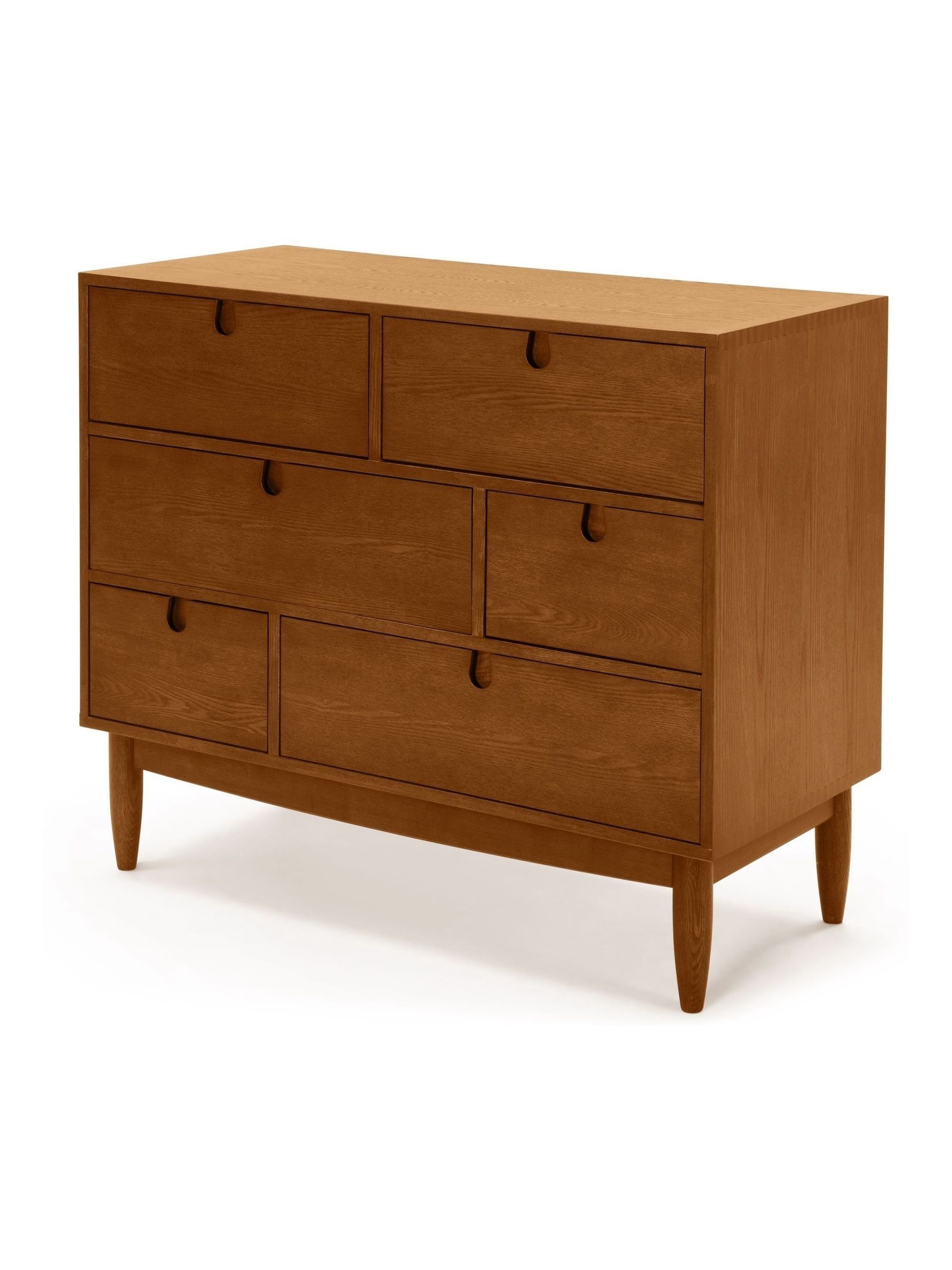 Penn 6 Drawer Chest of Drawers in Dark Stain Oak - Image 3 of 4