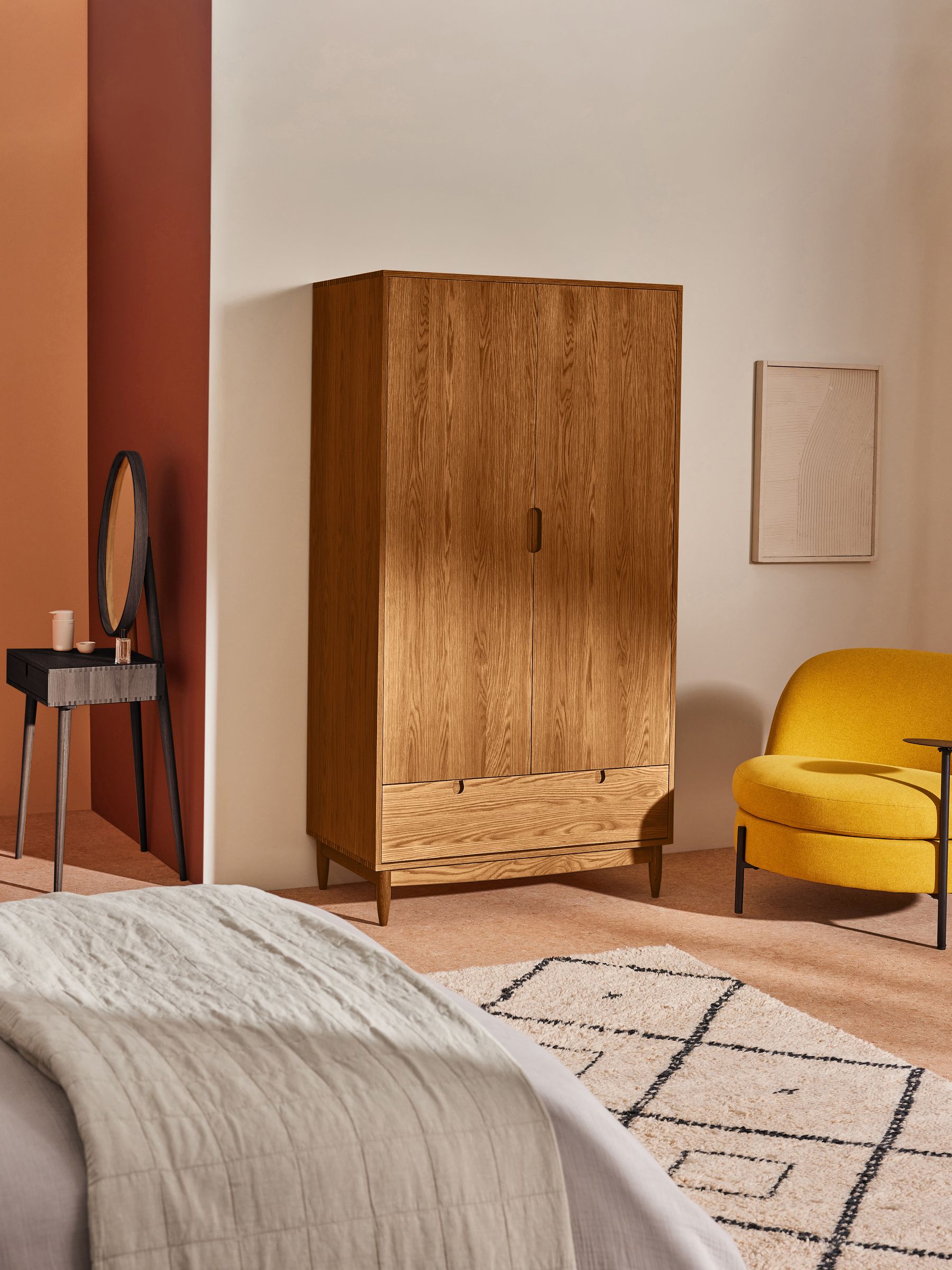 Penn Wardrobe in Dark Oak - Image 1 of 5