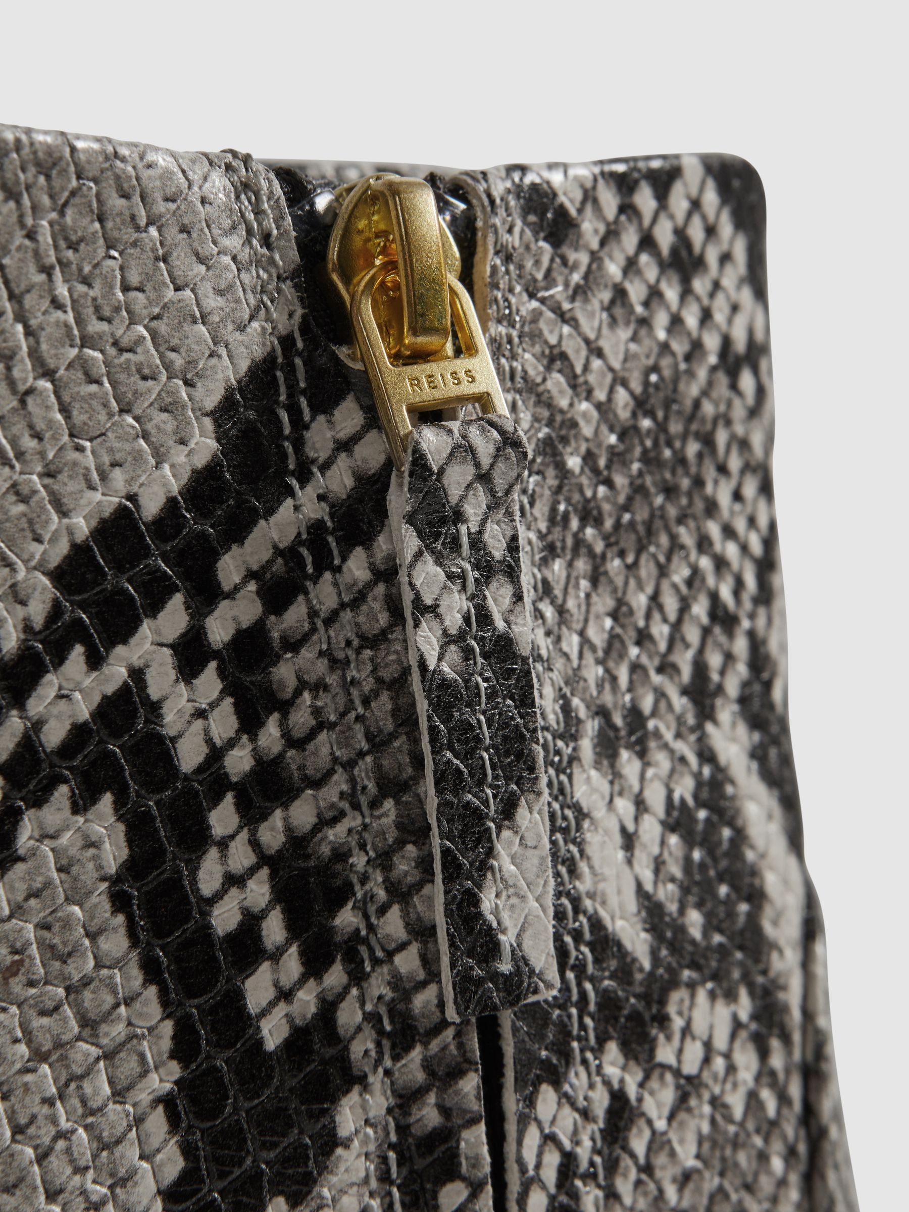 Leather Heeled Western Boots in Snake - Image 6 of 6