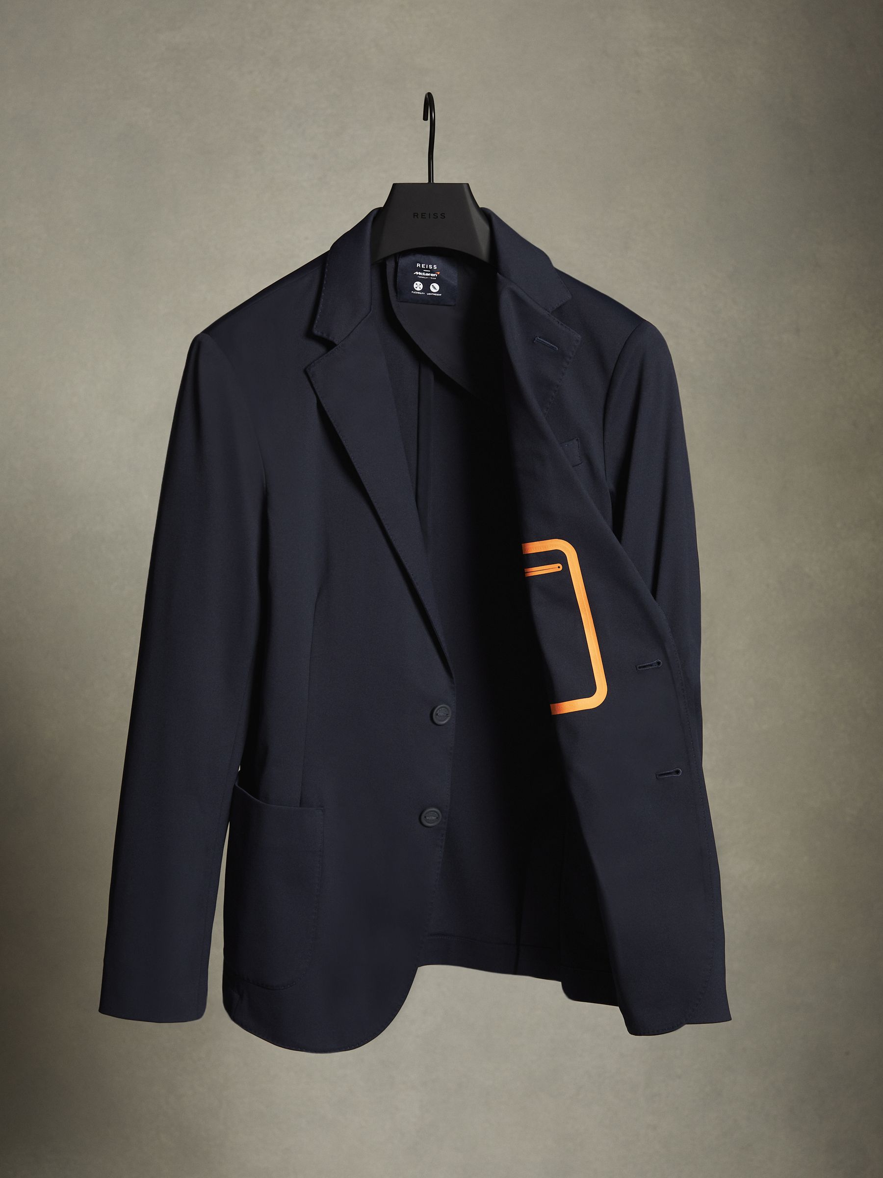 McLaren F1 Technical Single Breasted Blazer in Navy - Image 2 of 7