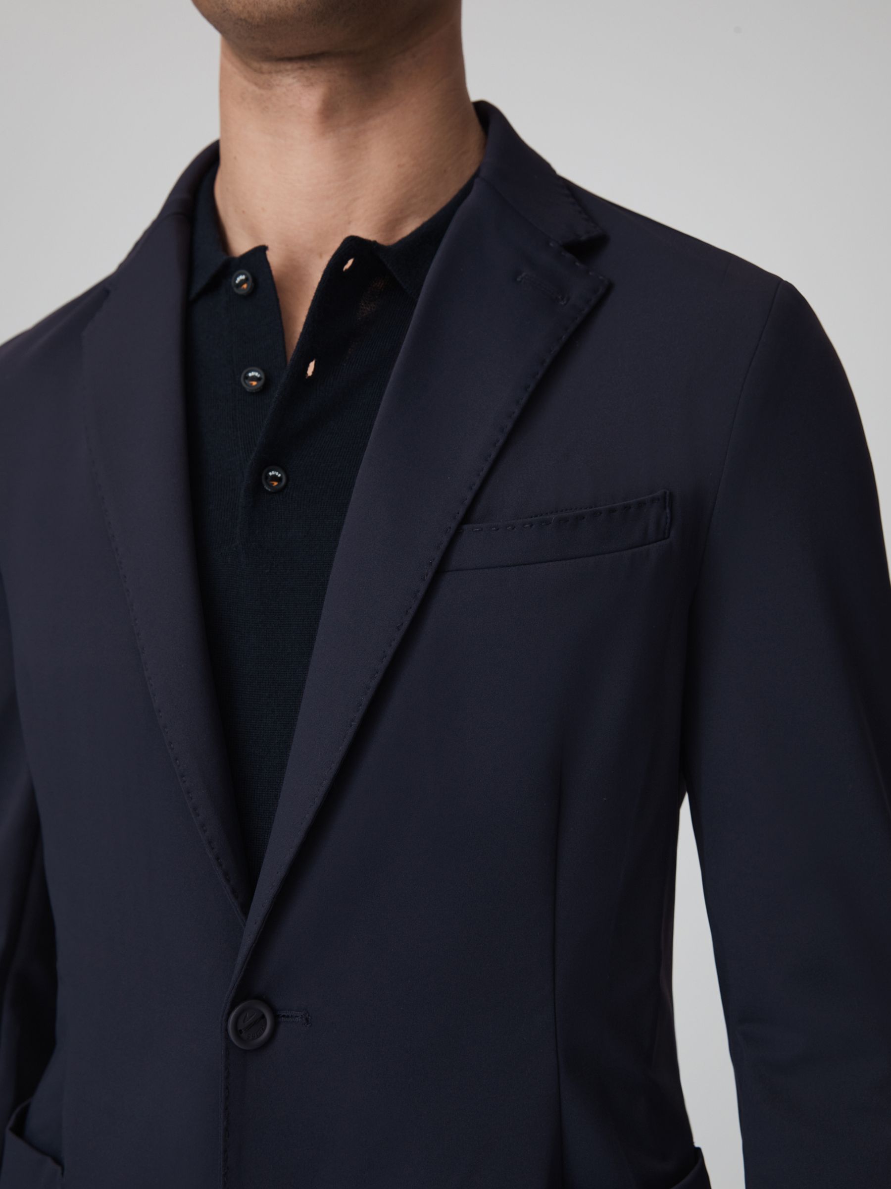 McLaren F1 Technical Single Breasted Blazer in Navy - Image 4 of 7