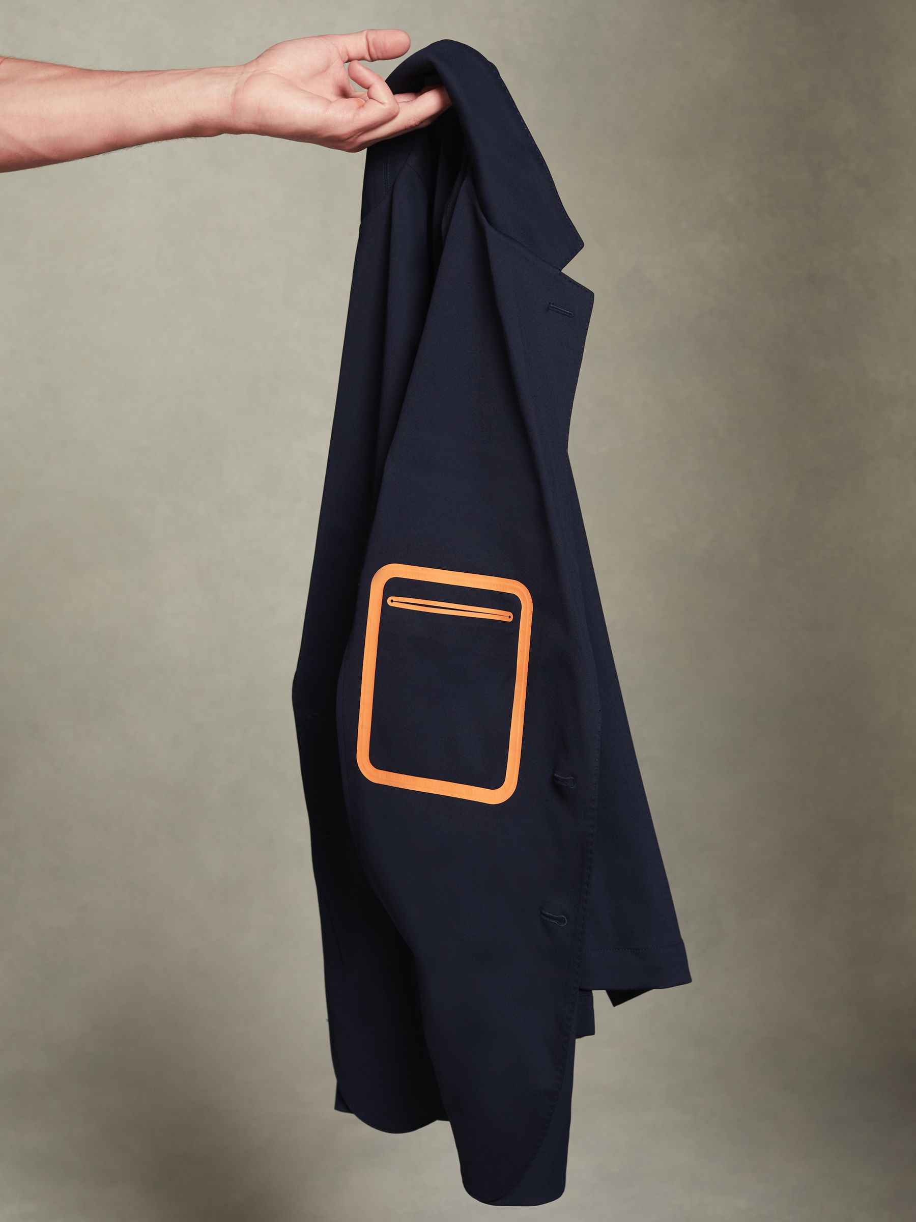 McLaren F1 Technical Single Breasted Blazer in Navy - Image 6 of 7