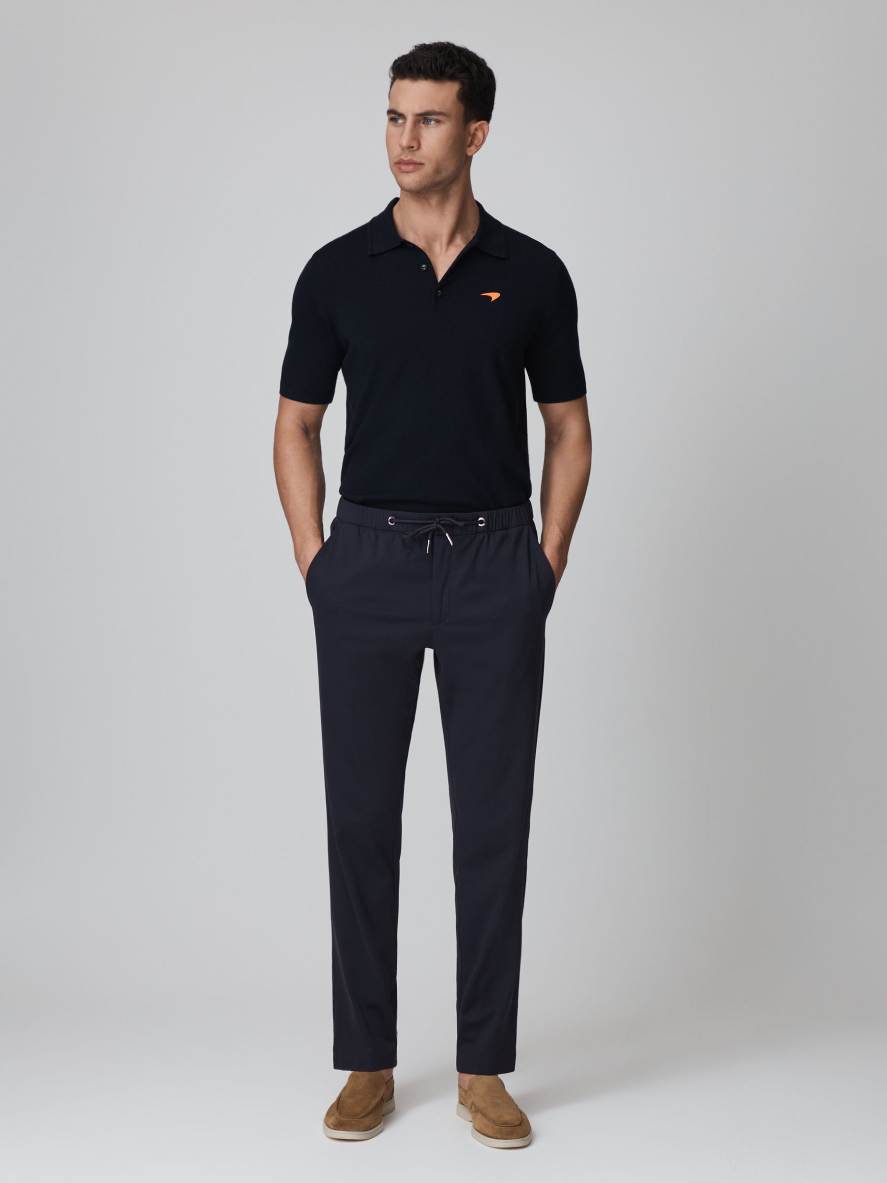 McLaren F1 Technical Drawstring Trousers in Navy - Image 3 of 8