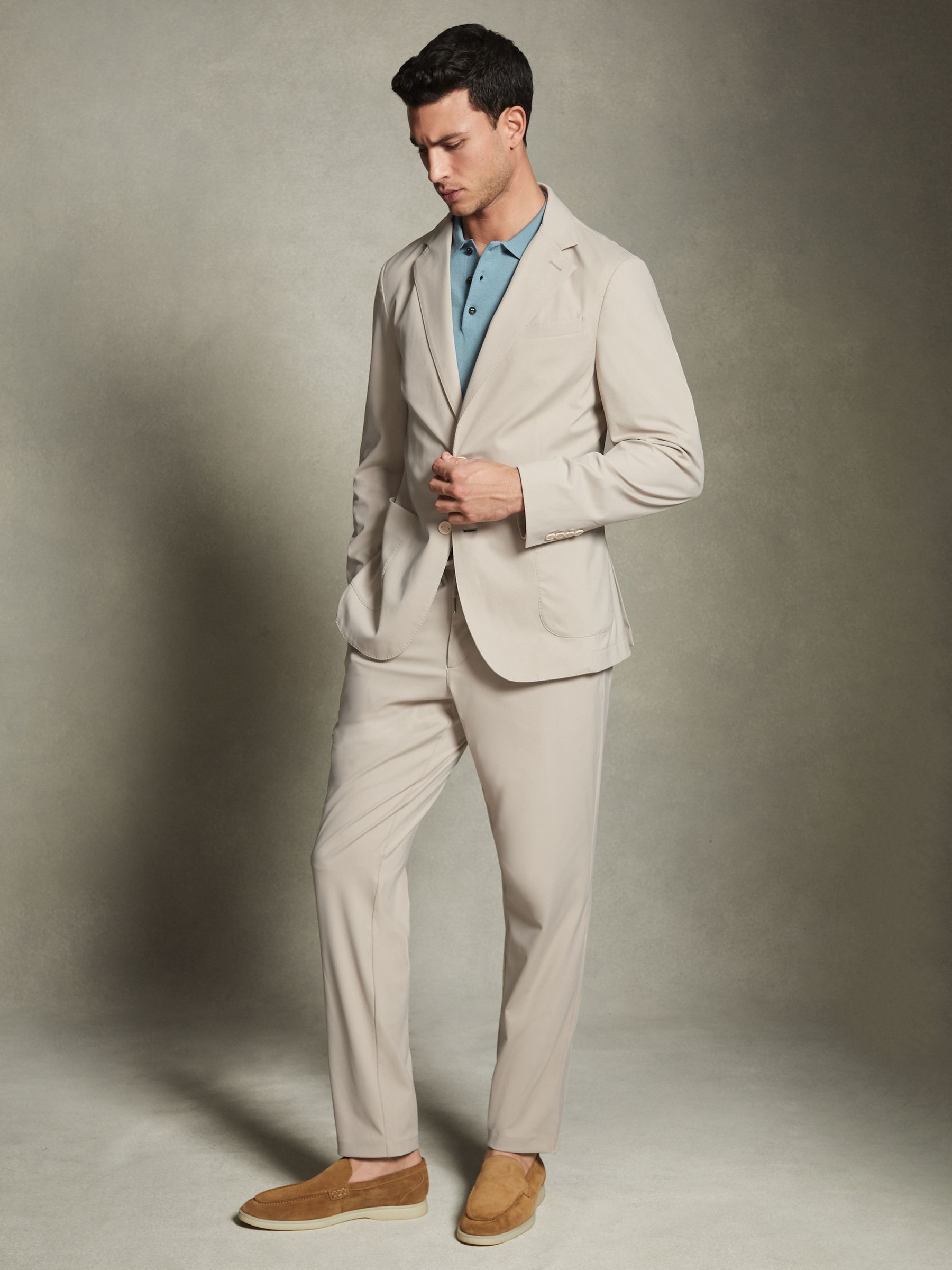 McLaren F1 Technical Single Breasted Blazer in Stone - Image 3 of 7