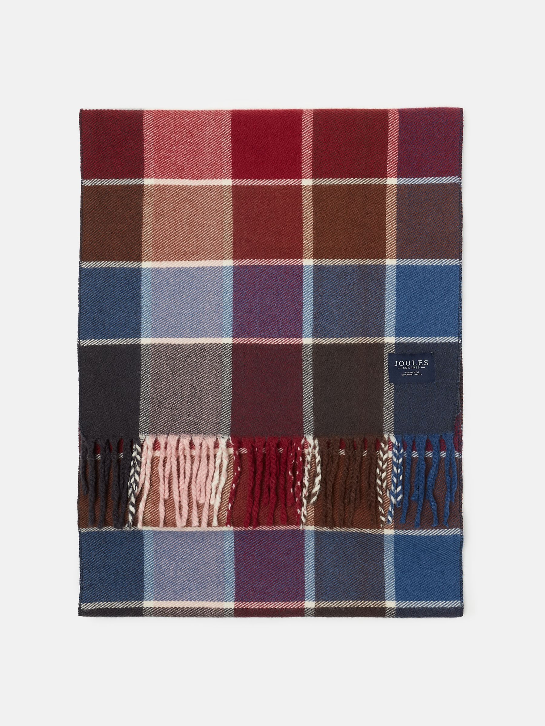 Langtree Berry & Navy Scarf - Image 3 of 5