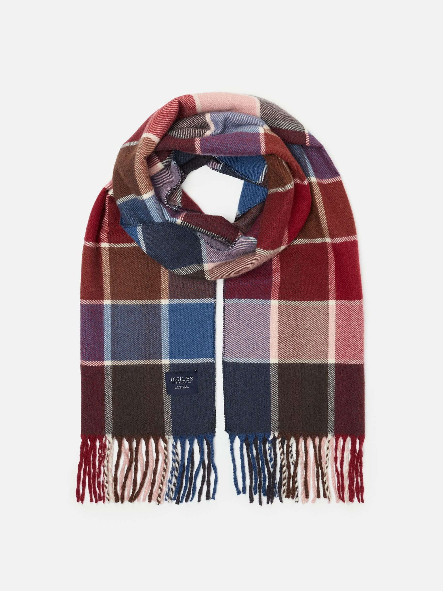 Langtree Berry & Navy Scarf - Image 4 of 5