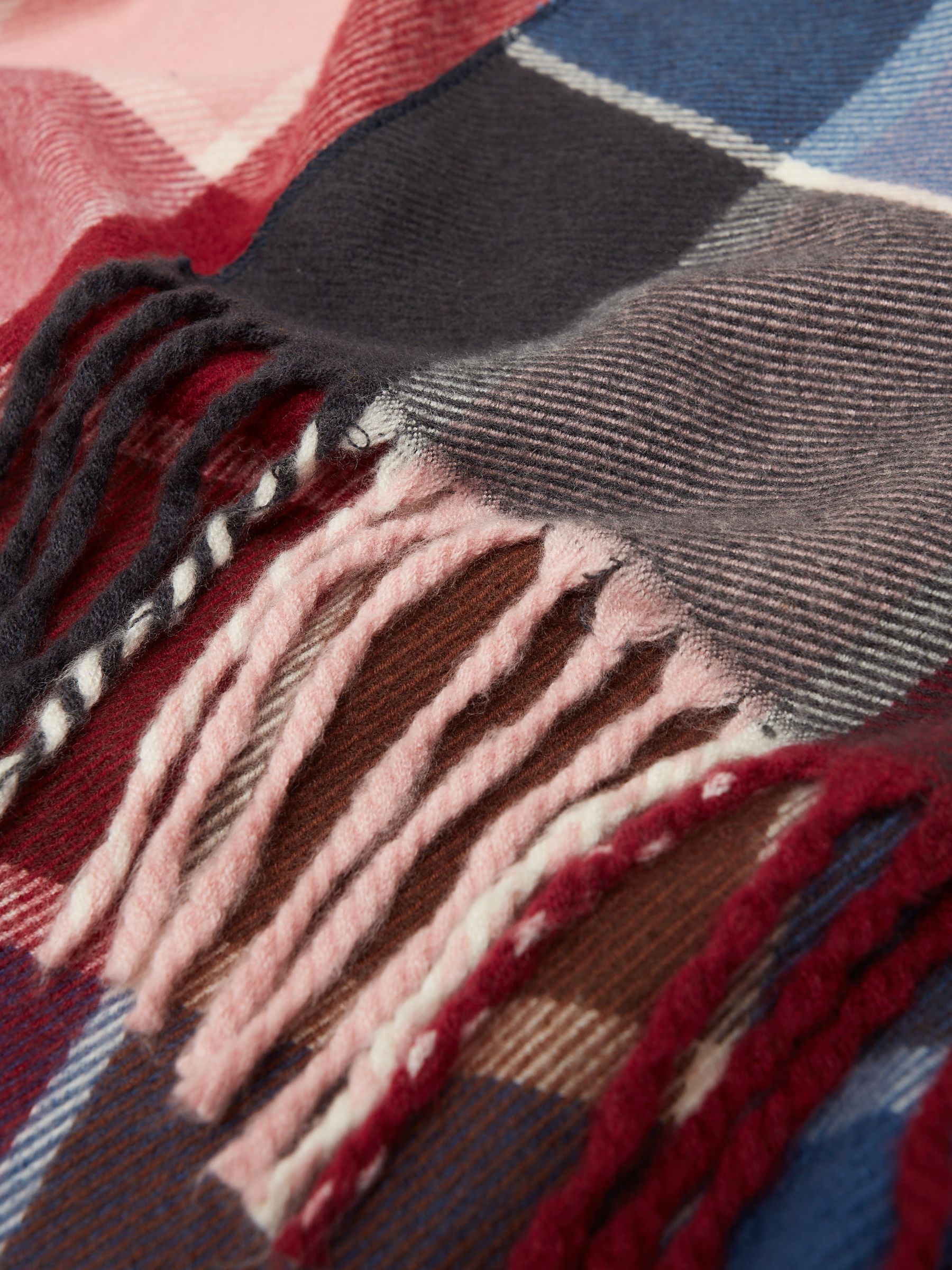 Langtree Berry & Navy Scarf - Image 5 of 5
