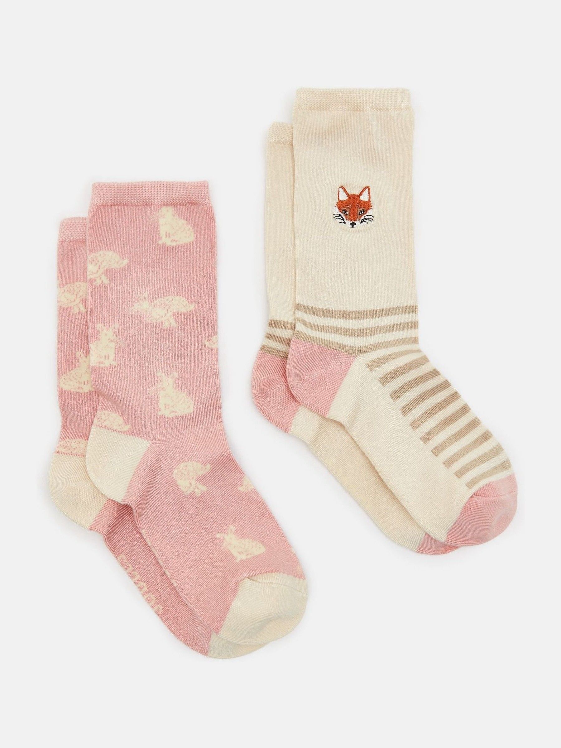 Women's Everyday Neutral/Blush 2 Pack Socks (size 4-8) - Image 1 of 3