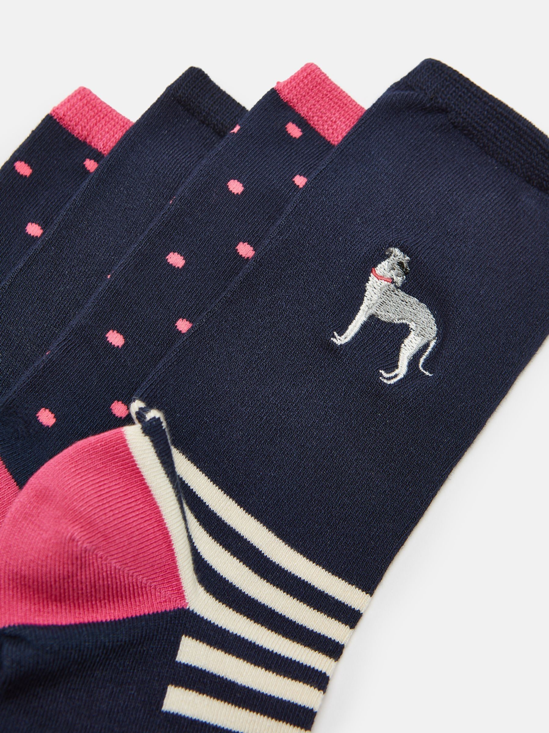 Women's Everyday Navy 2 Pack Socks (size 4-8) - Image 2 of 3