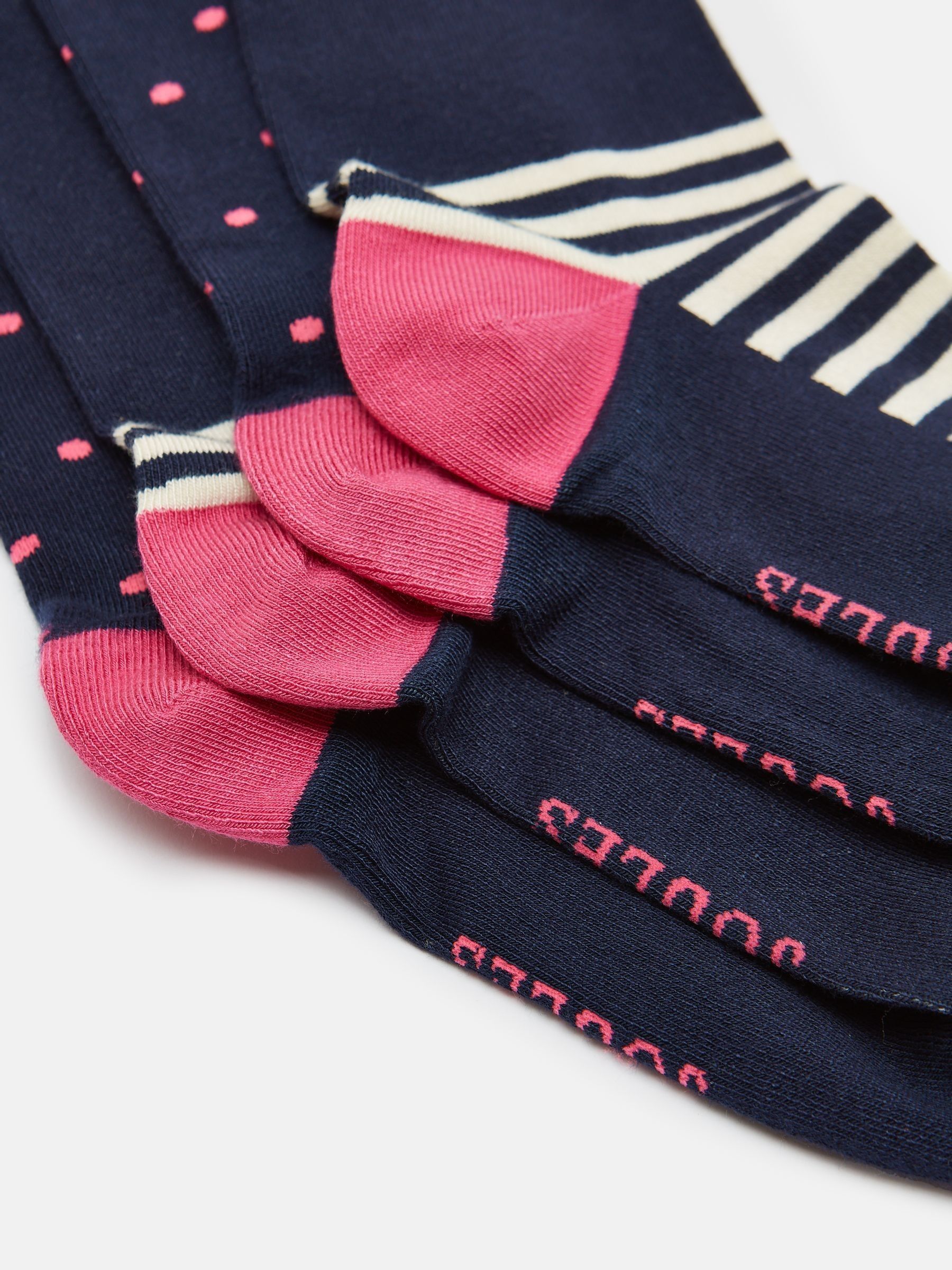 Women's Everyday Navy 2 Pack Socks (size 4-8) - Image 3 of 3