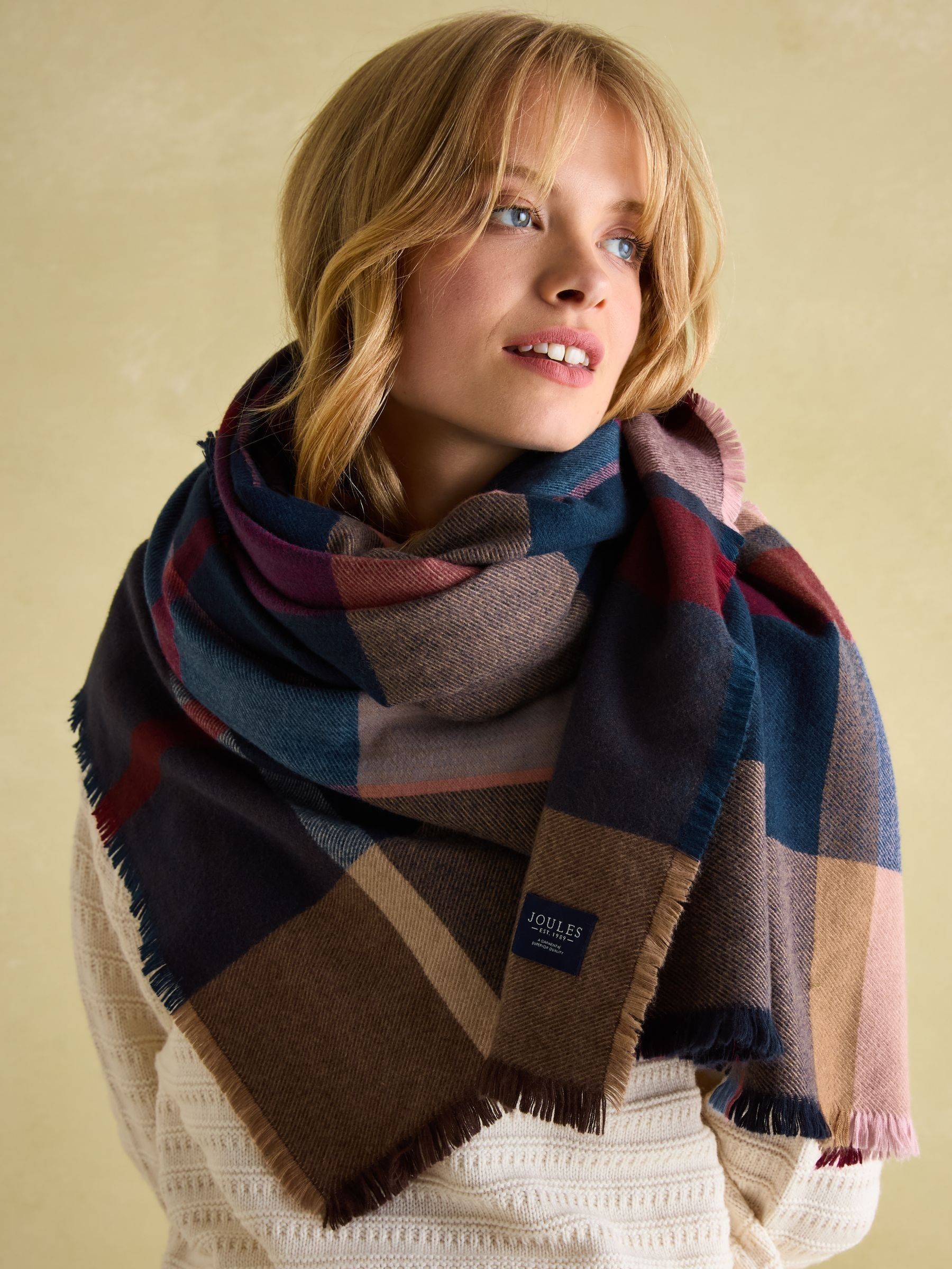 Bracewell Checked Blanket Scarf - Image 1 of 7