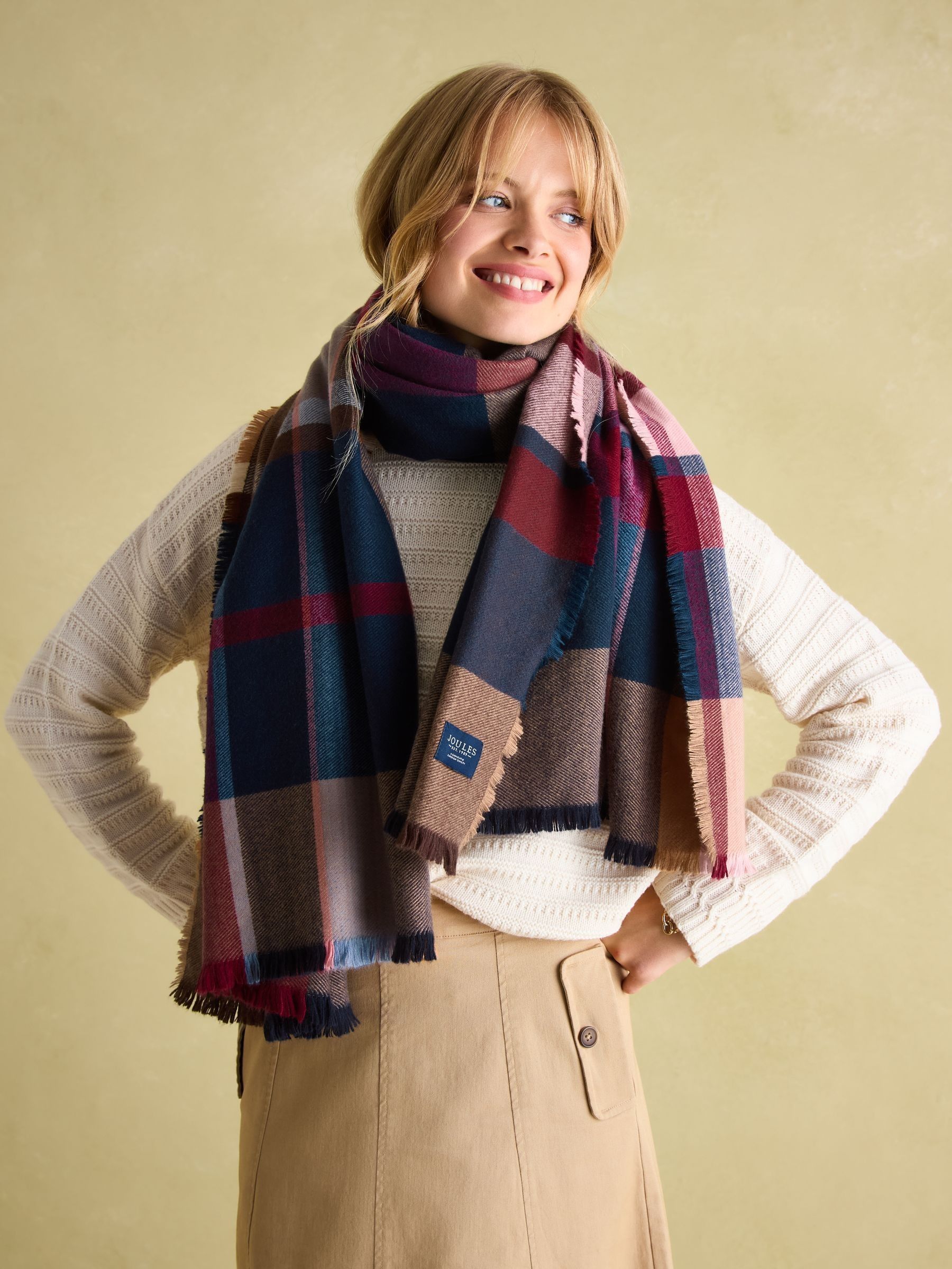 Bracewell Checked Blanket Scarf - Image 2 of 7