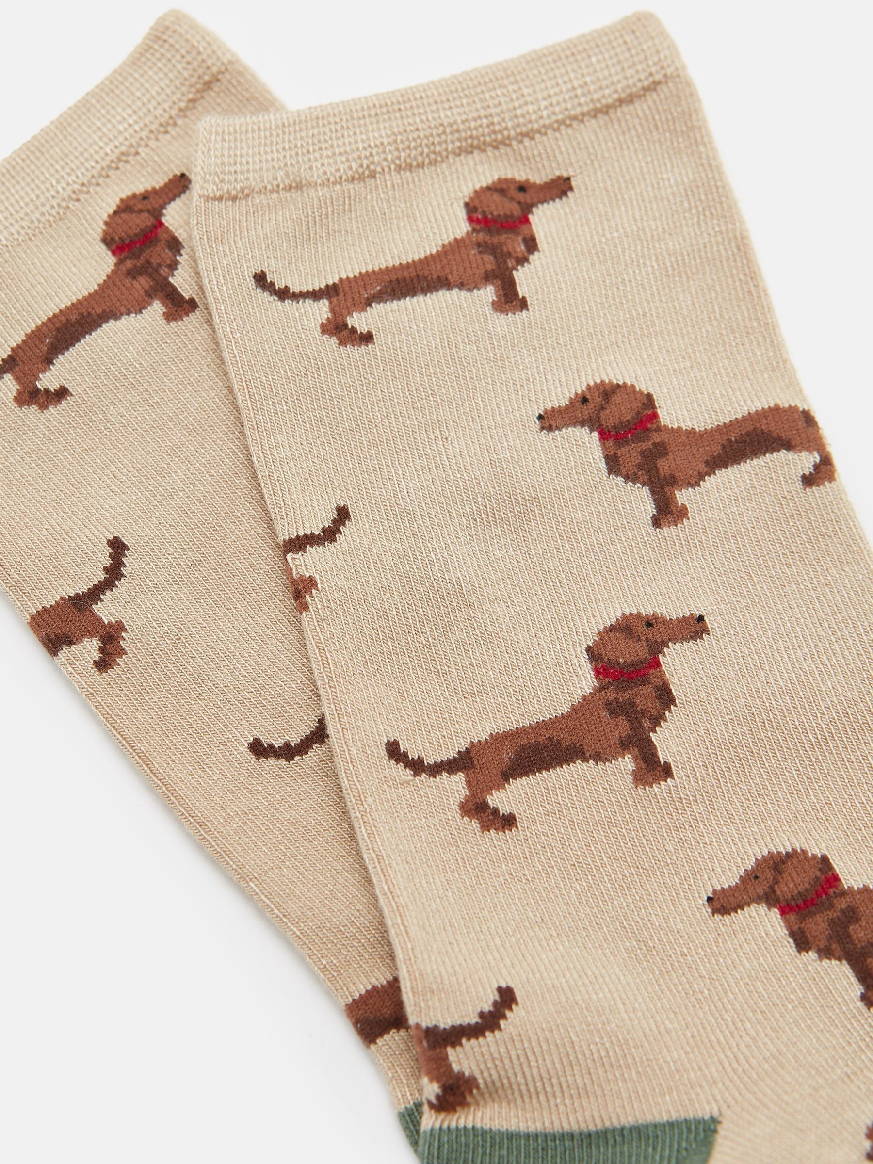 Women's Everyday Green/Ecru 2 Pack Socks (size 4-8) - Image 2 of 3