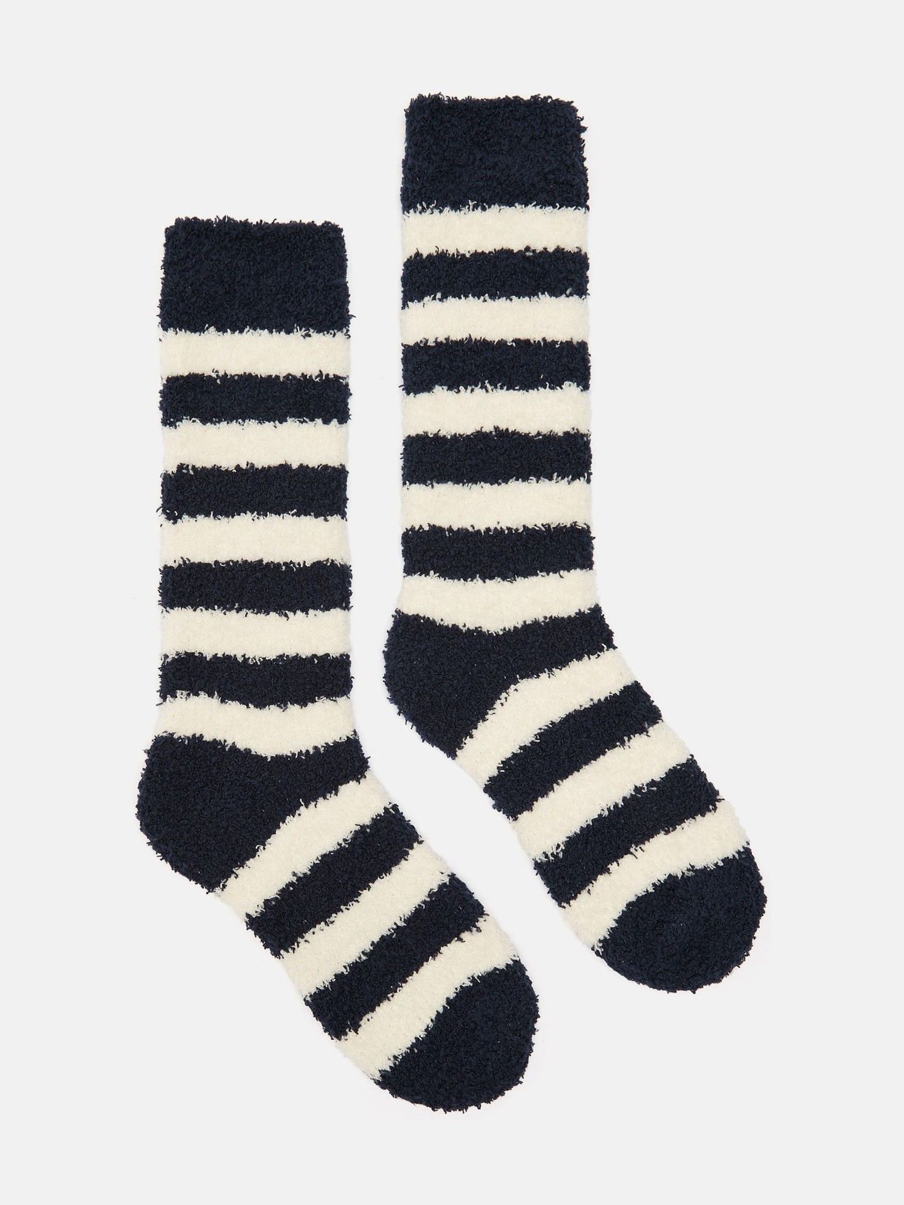 Women's Fluffy Navy Socks (size 4-8) - Image 1 of 2