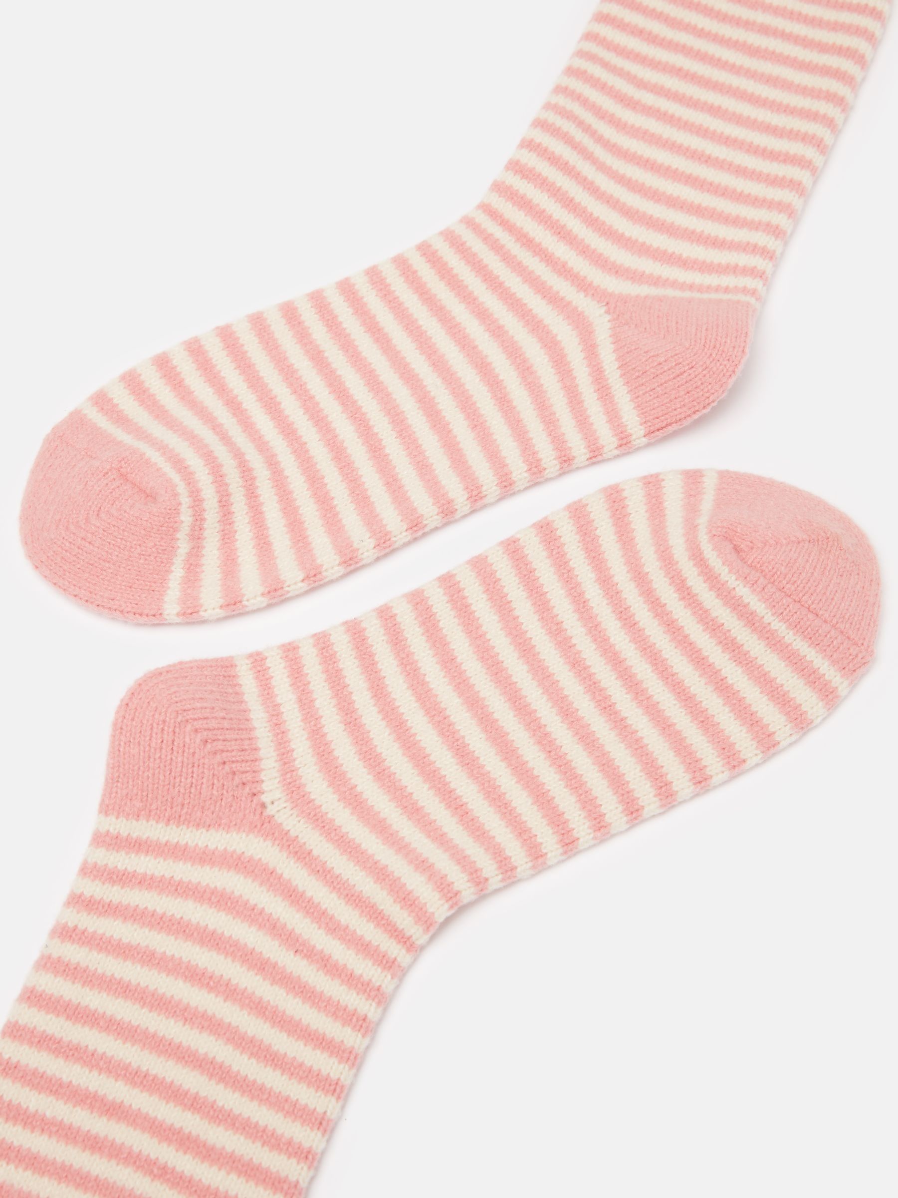 Women's Toasty Pink Cosy Striped Socks (size 4-8) - Image 2 of 3