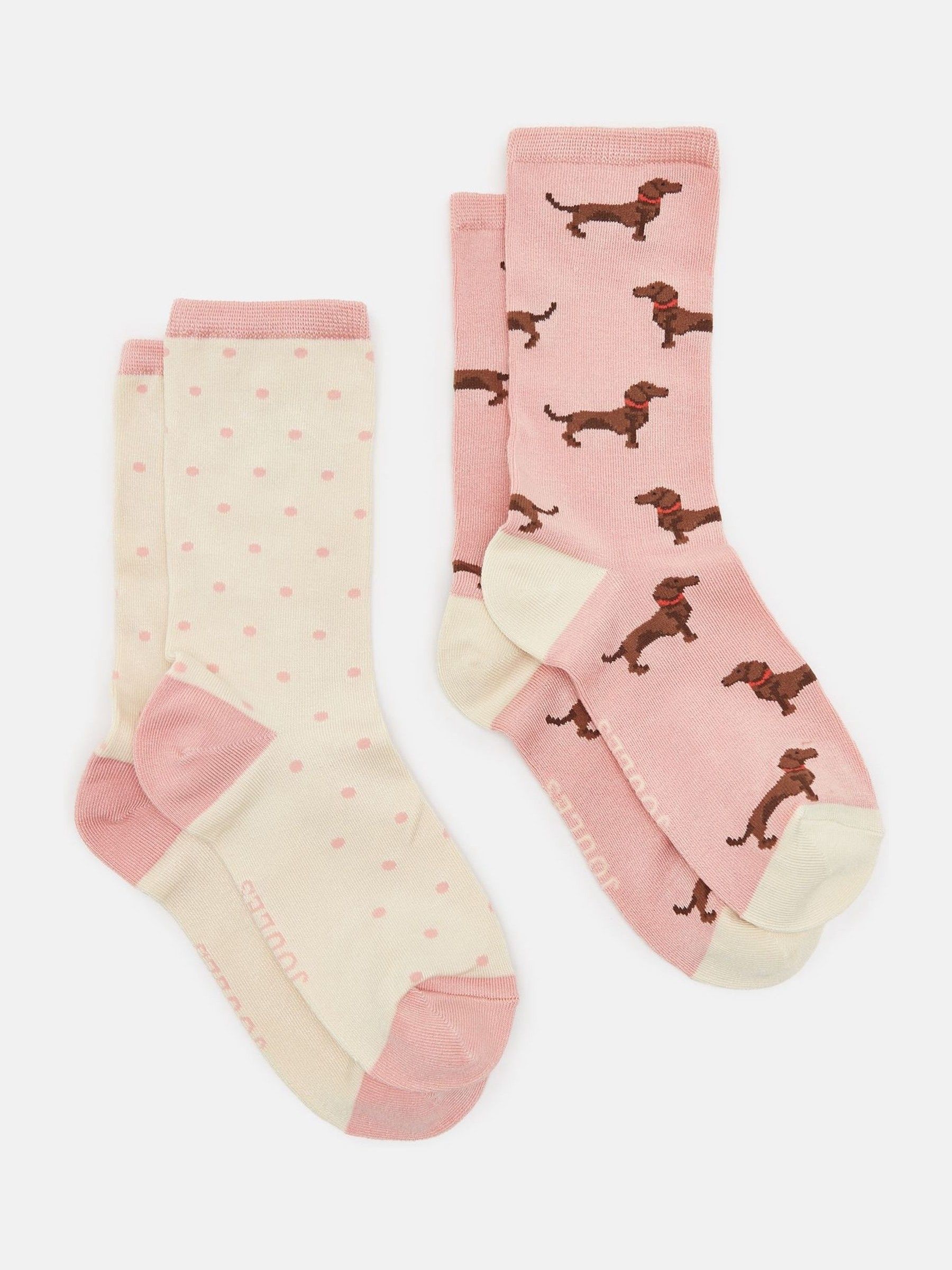 Women's Everyday Pink 2 Pack Socks - Image 1 of 3