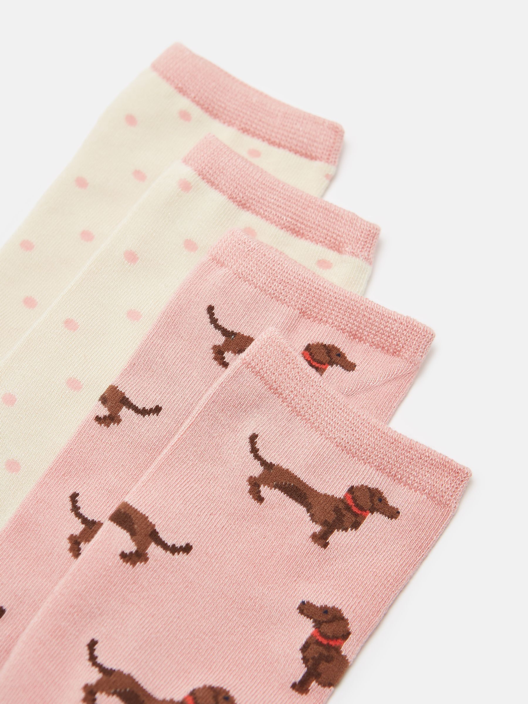 Women's Everyday Pink 2 Pack Socks - Image 3 of 3