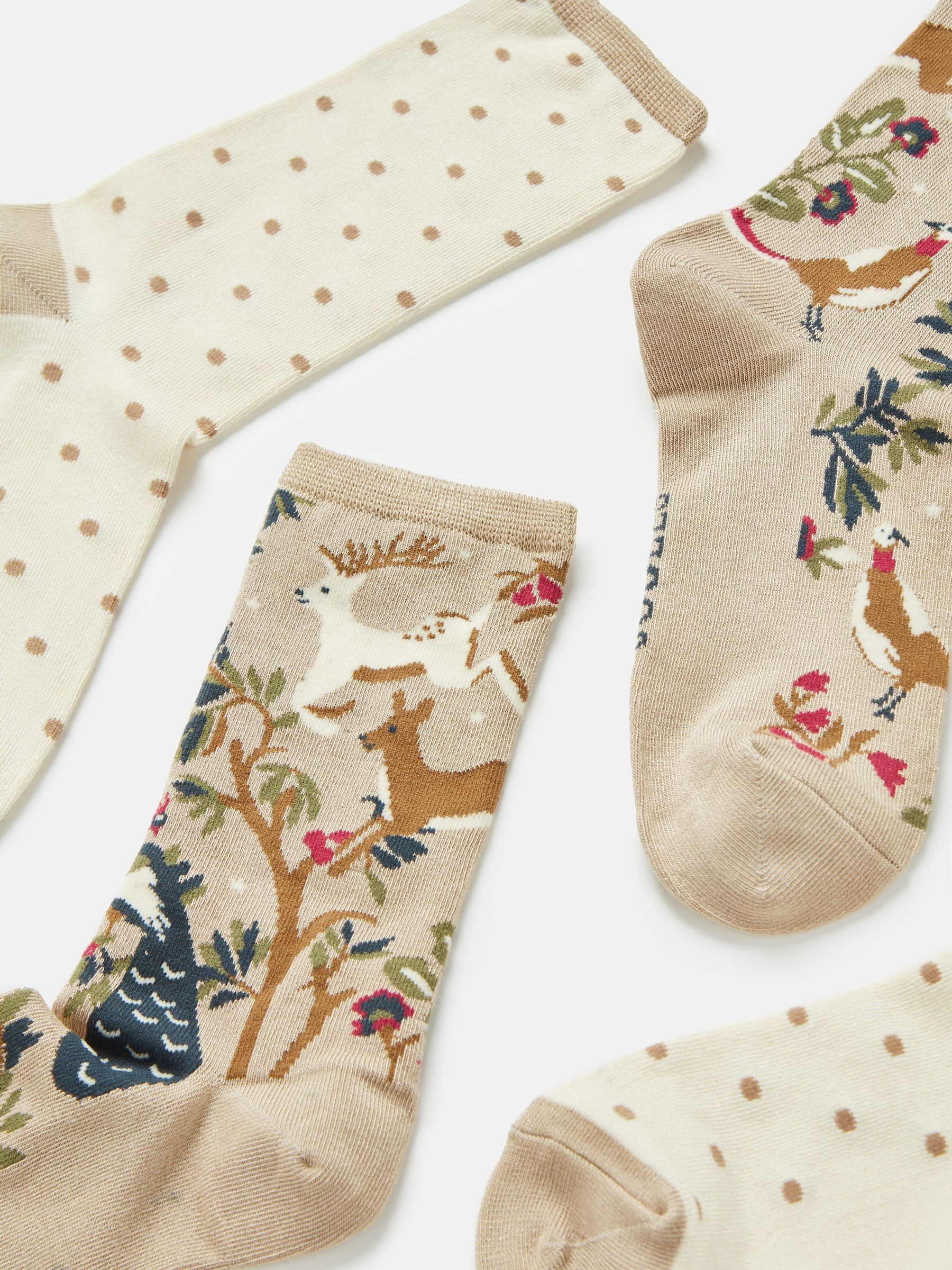 Women's Everyday Neutral/Tan 2 Pack Socks (size 4-8) - Image 2 of 3
