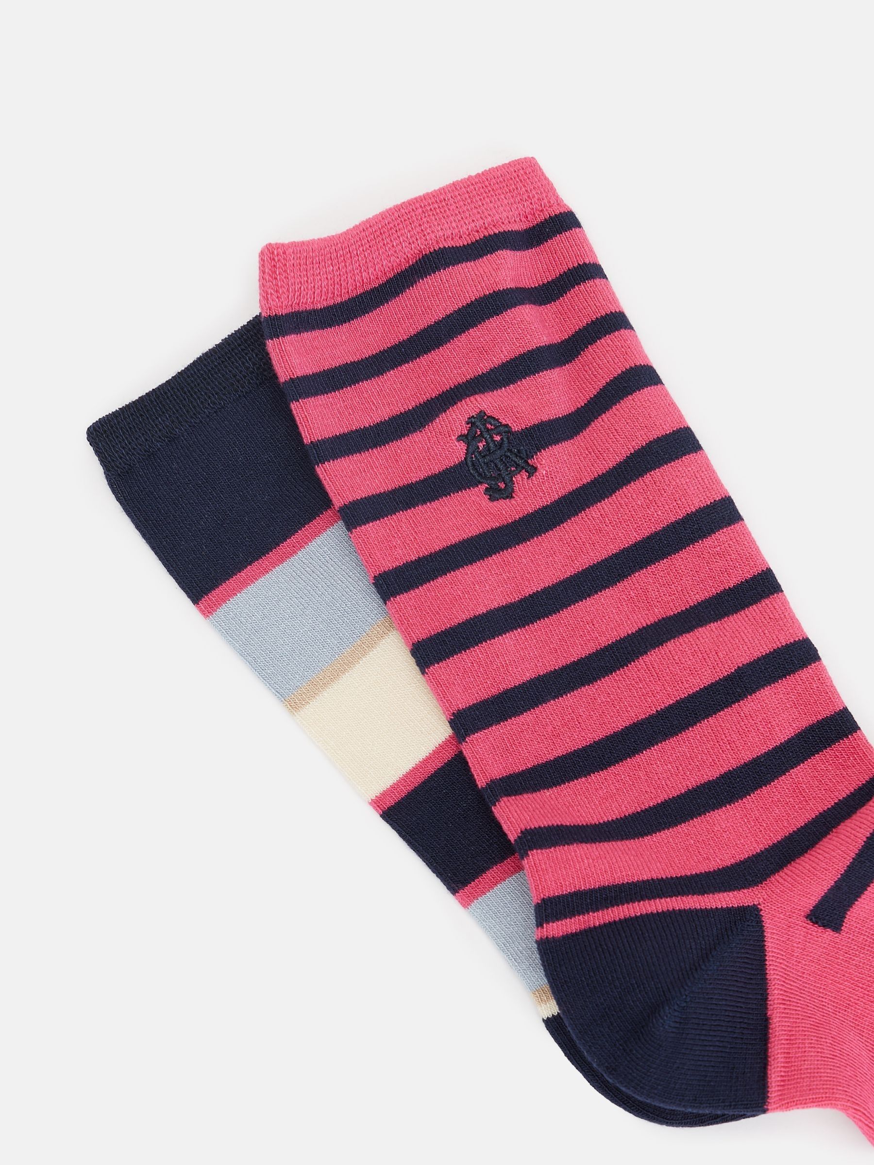 Women's Everyday Red/Pink 2 Pack Socks (size 4-8) - Image 2 of 3
