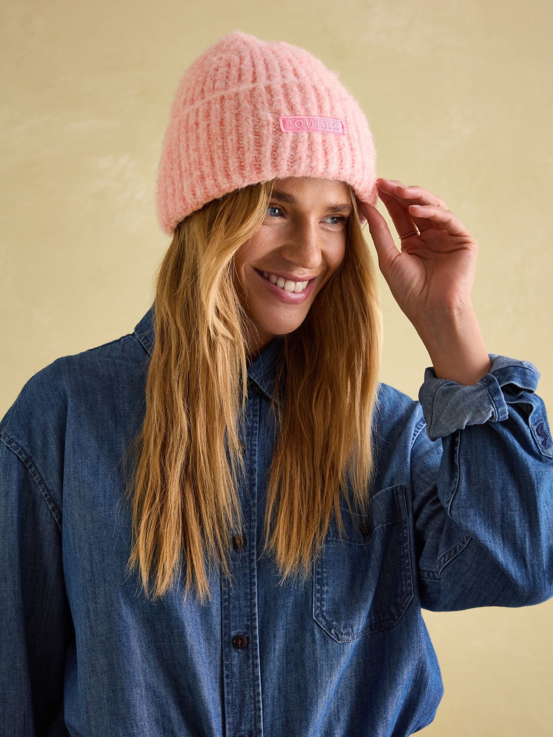 Caversham Pink Beanie Hat - Image 2 of 5