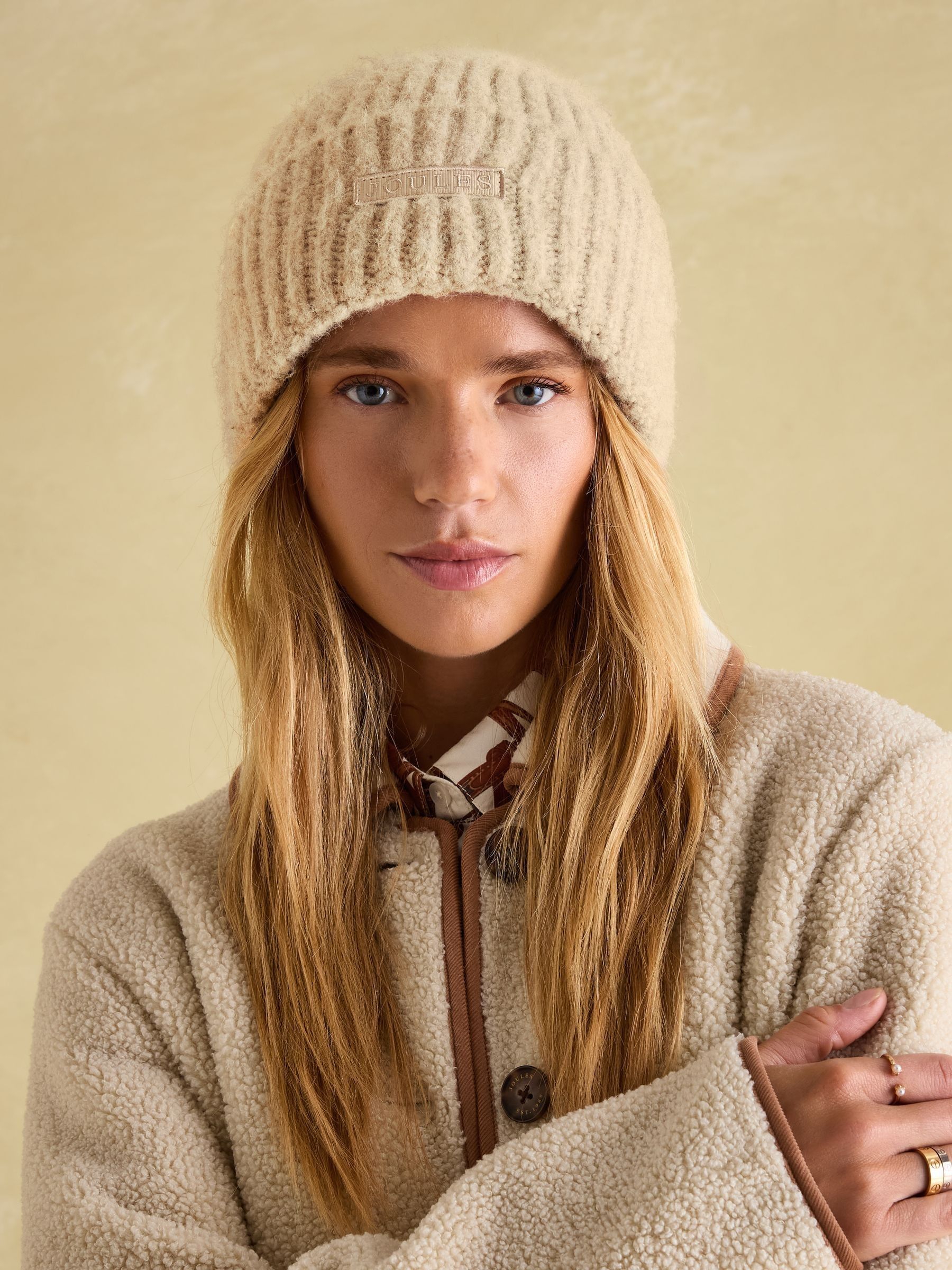 Caversham Oatmeal Beanie Hat - Image 1 of 5