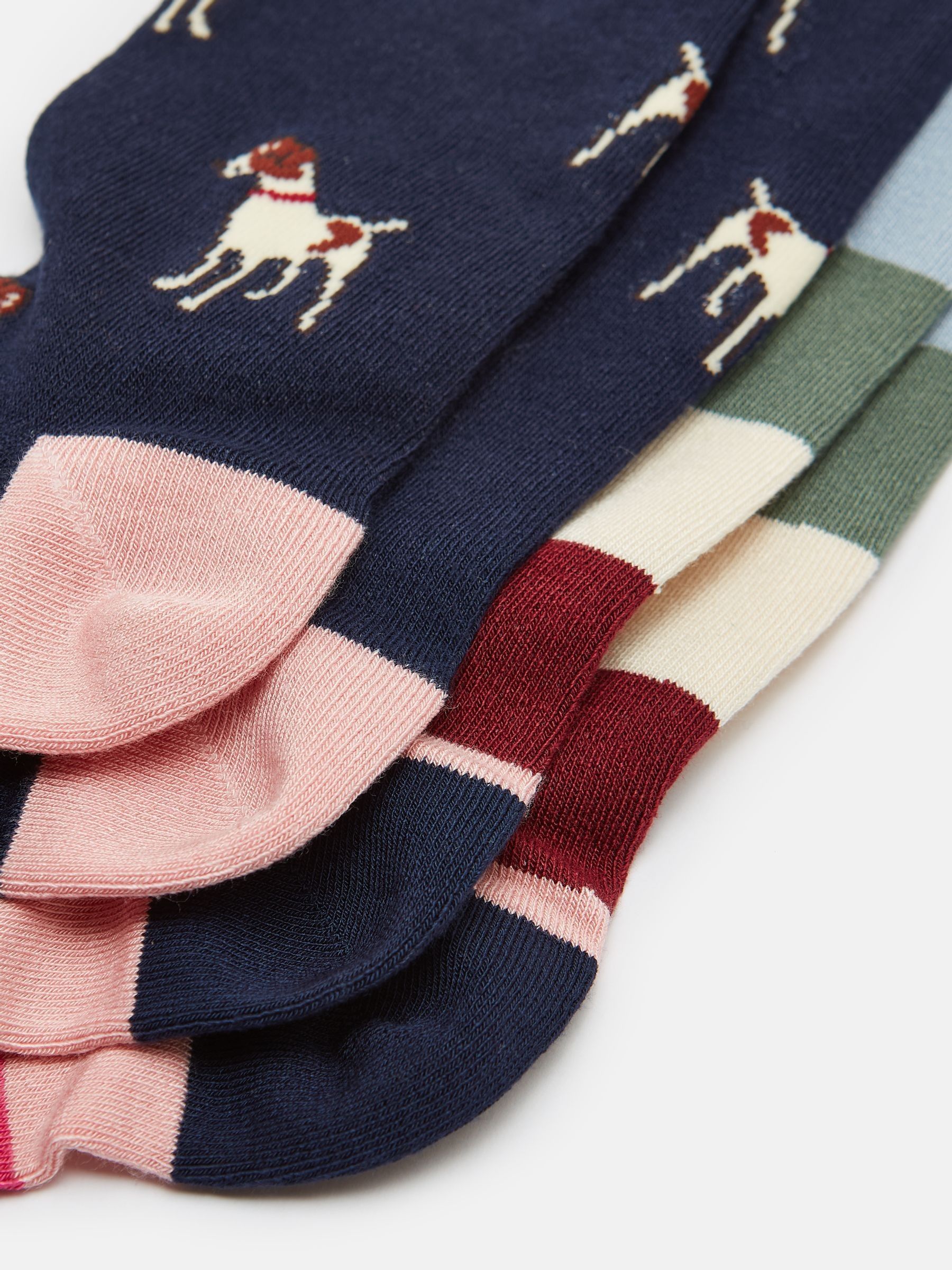 Women's Everyday Navy/Pink 2 Pack Socks (size 4-8) - Image 3 of 3