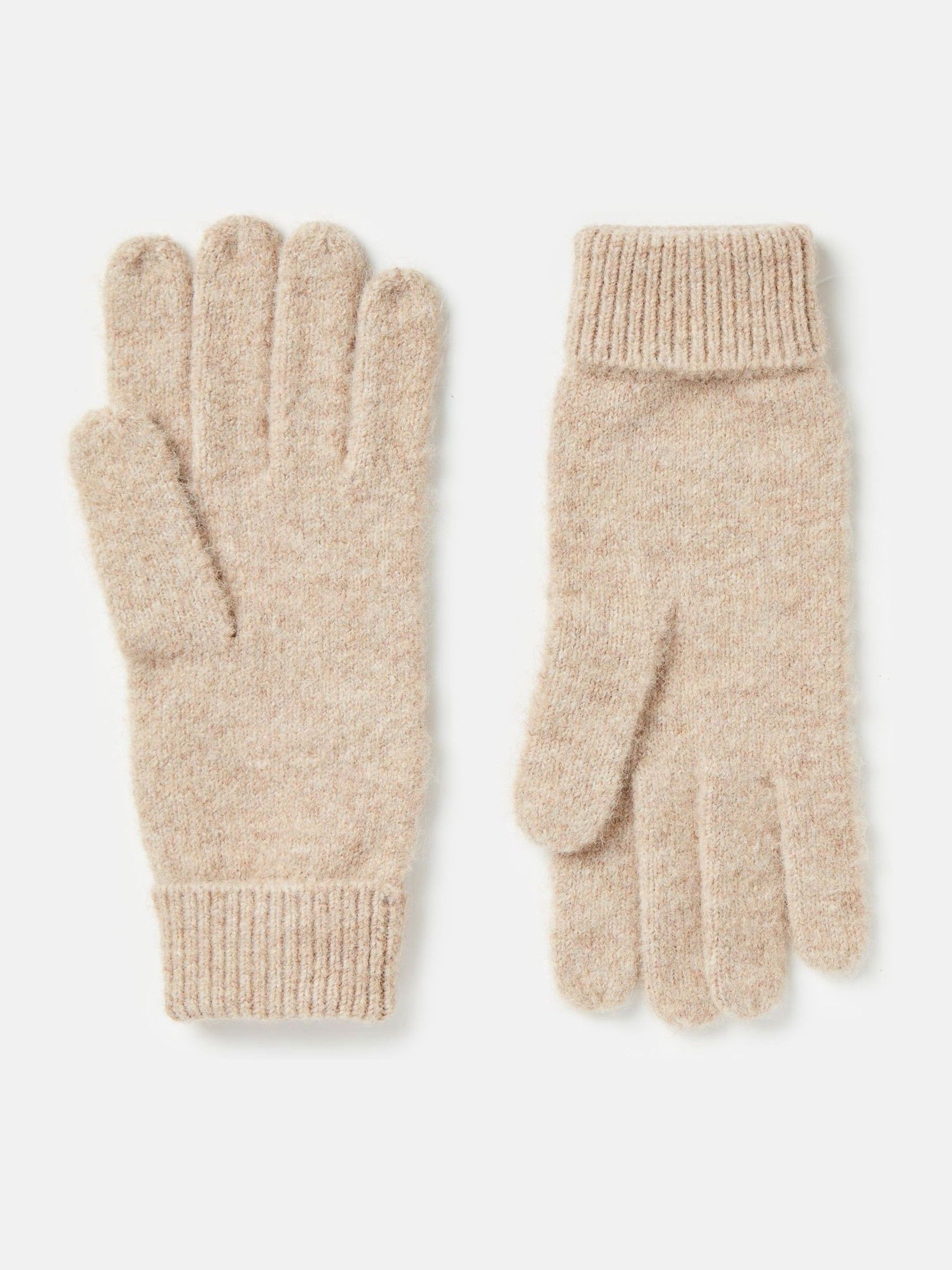 Caversham Oatmeal Knitted Gloves - Image 2 of 3