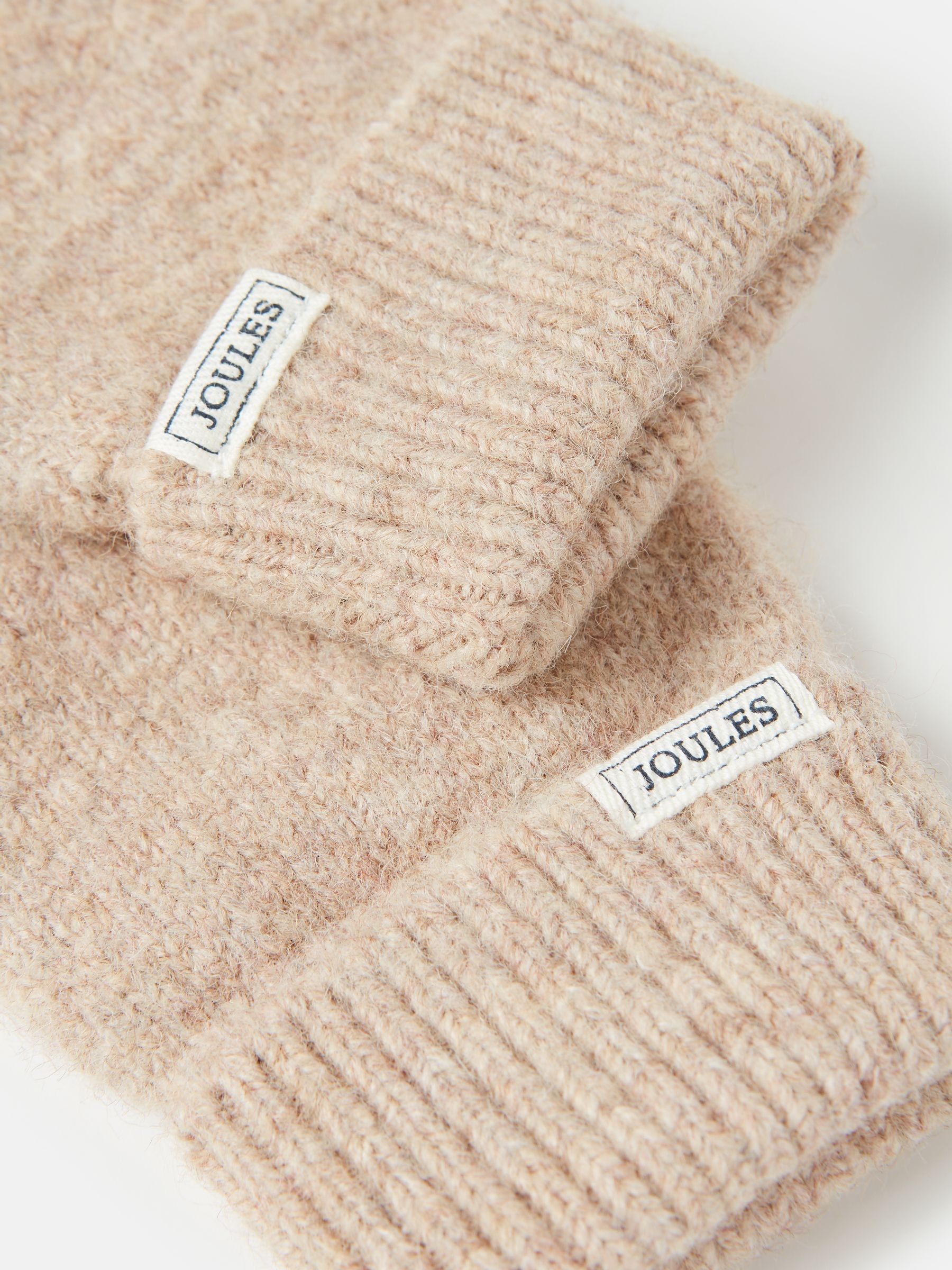Caversham Oatmeal Knitted Gloves - Image 3 of 3