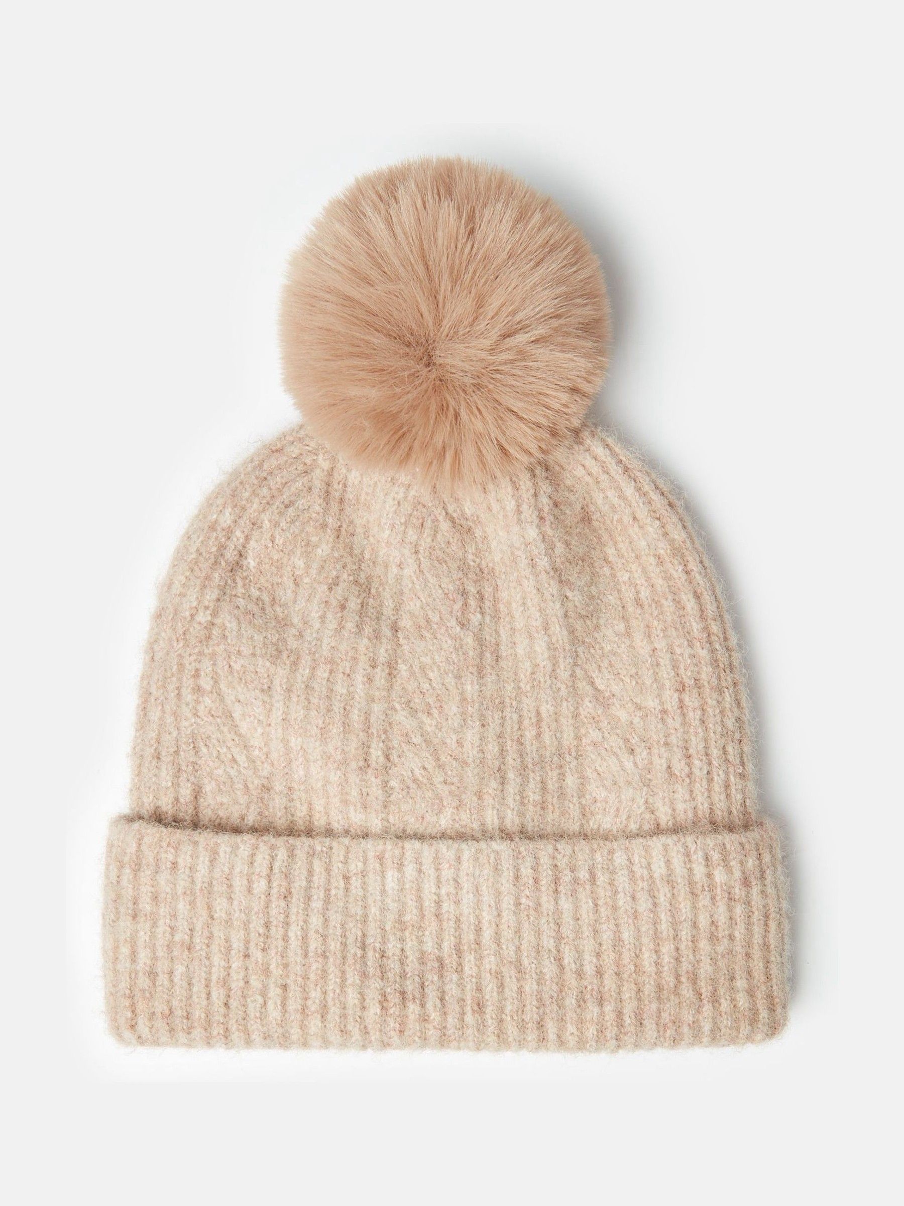 Effie Camel Knitted Bobble Hat - Image 4 of 6