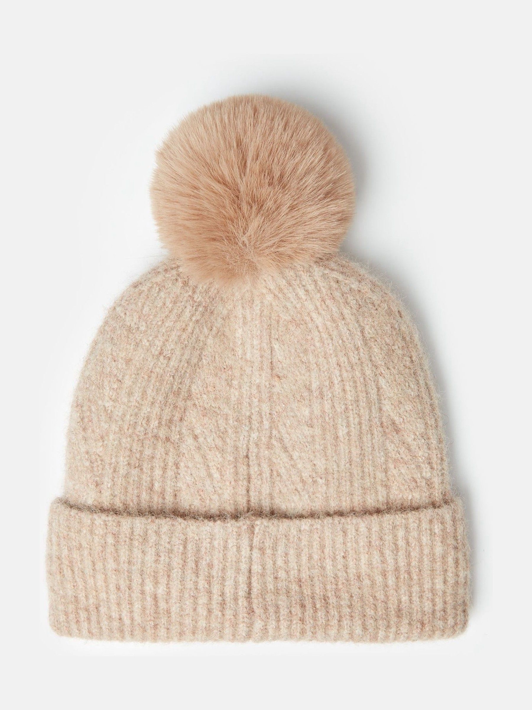 Effie Camel Knitted Bobble Hat - Image 5 of 6