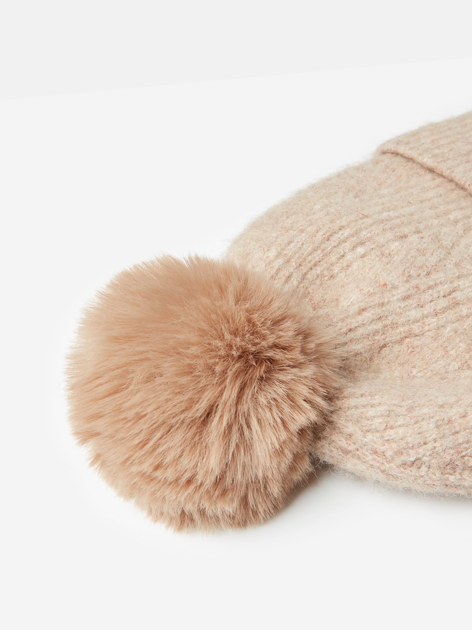 Effie Camel Knitted Bobble Hat - Image 6 of 6