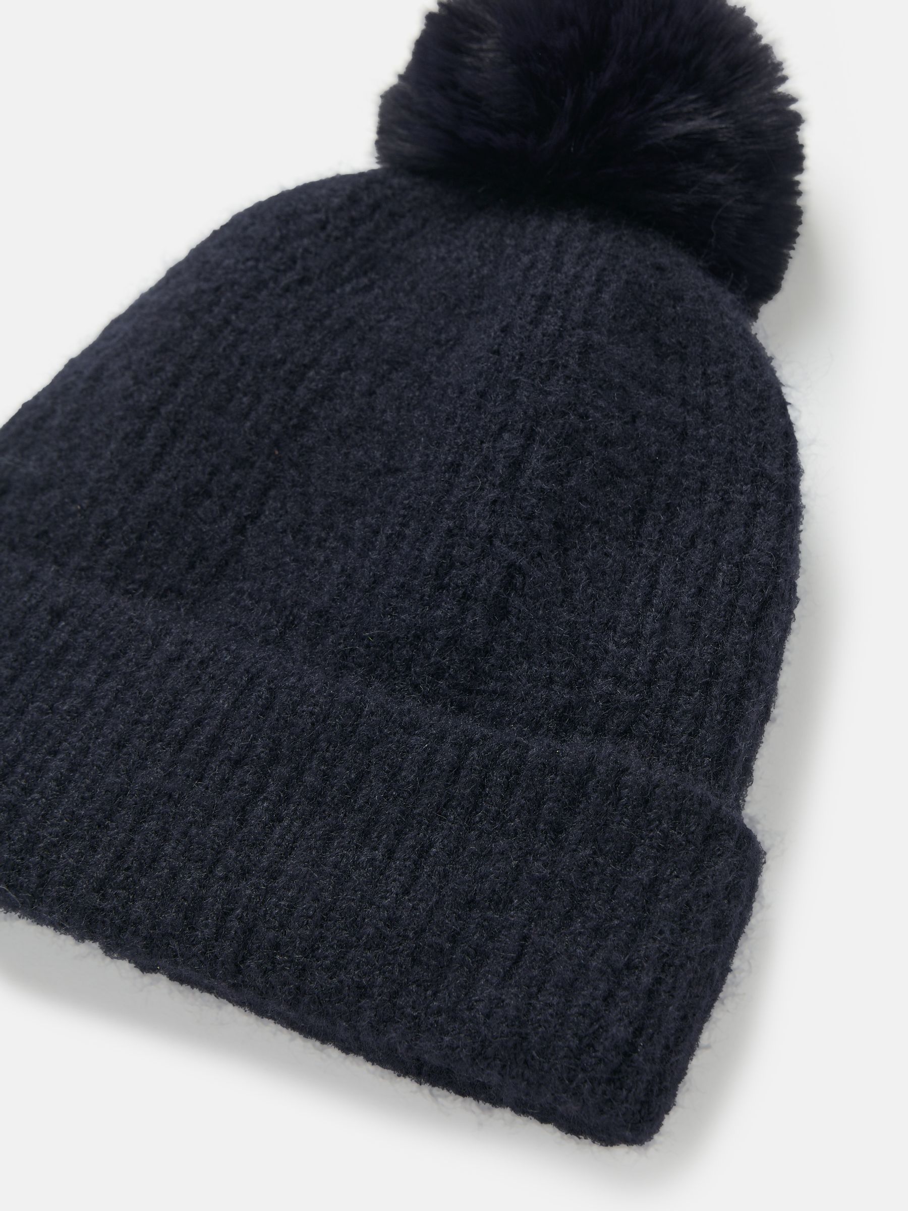 Effie Navy Knitted Bobble Hat - Image 6 of 7