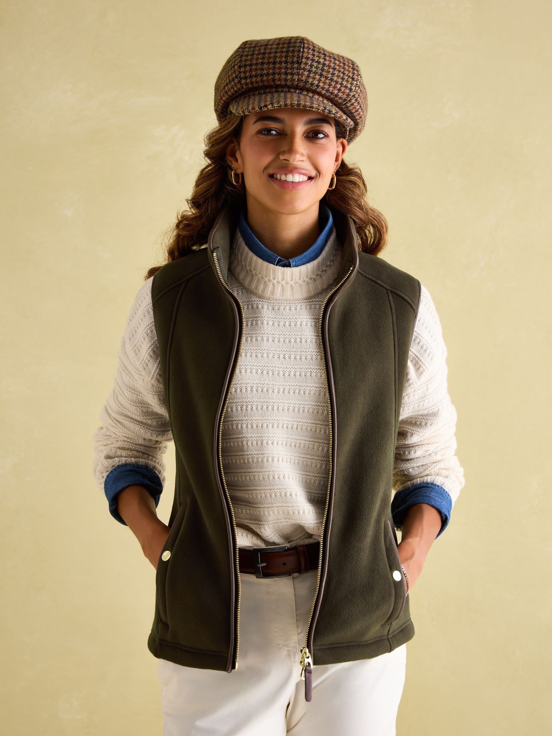 Elvaston Neutral Baker Boy Hat - Image 2 of 5