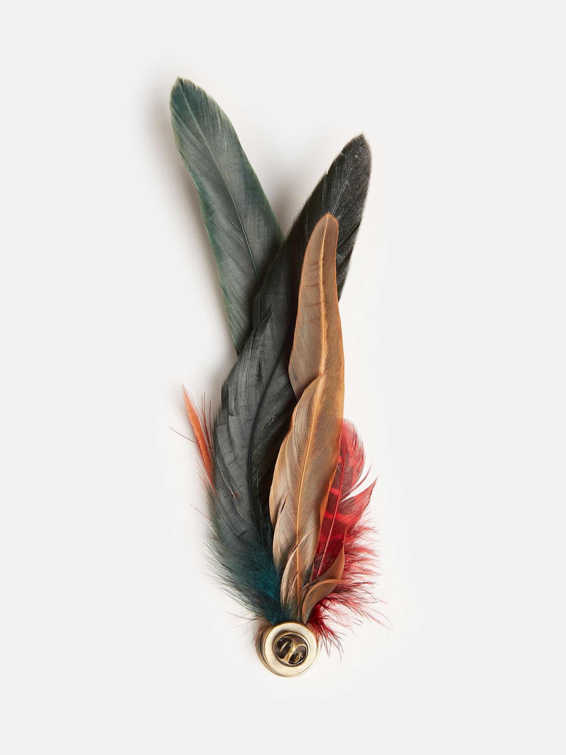 Averly Multi Feather Brooch - Image 3 of 5