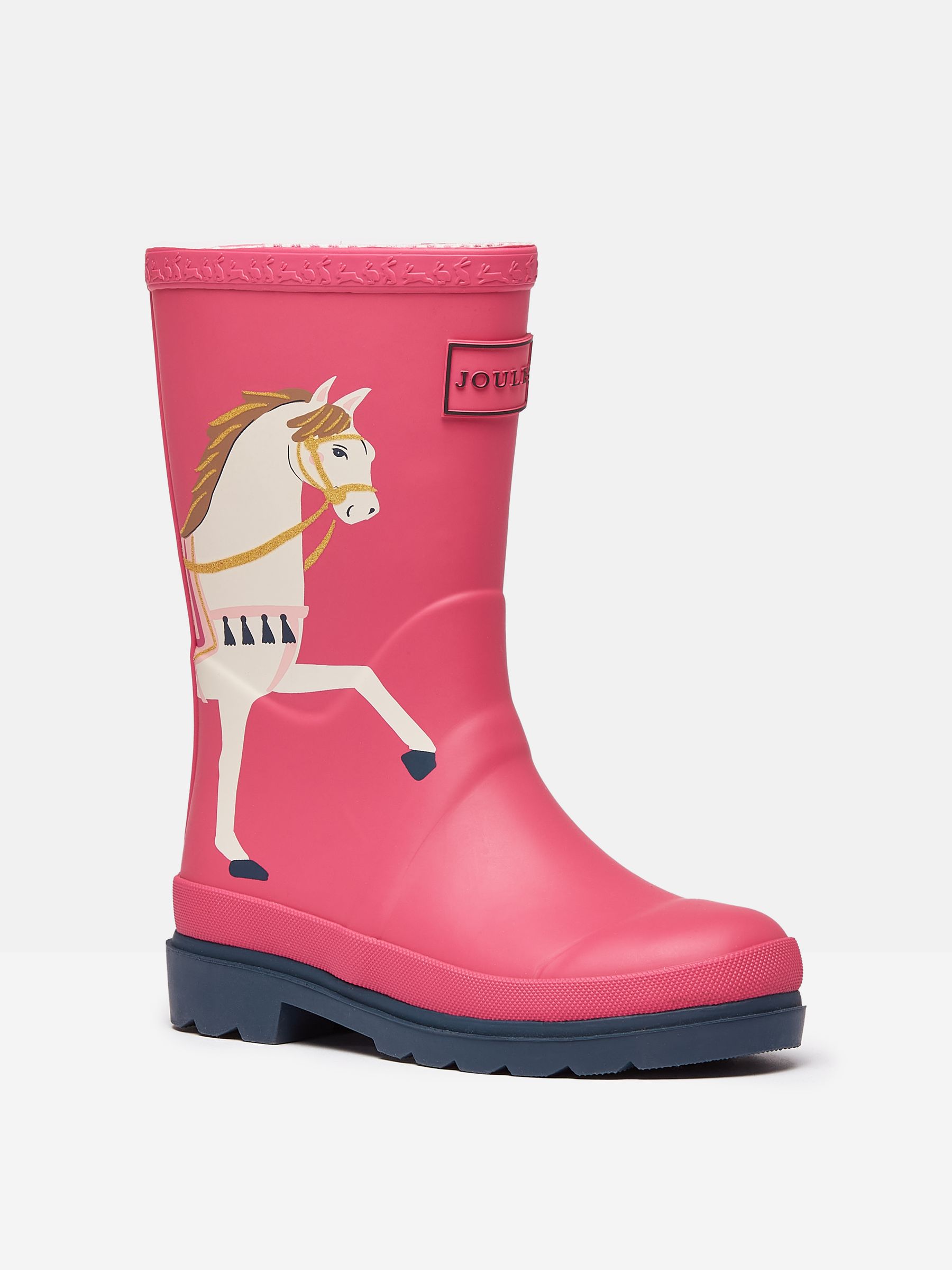 Girls Splashwell Pink Horse Wellies