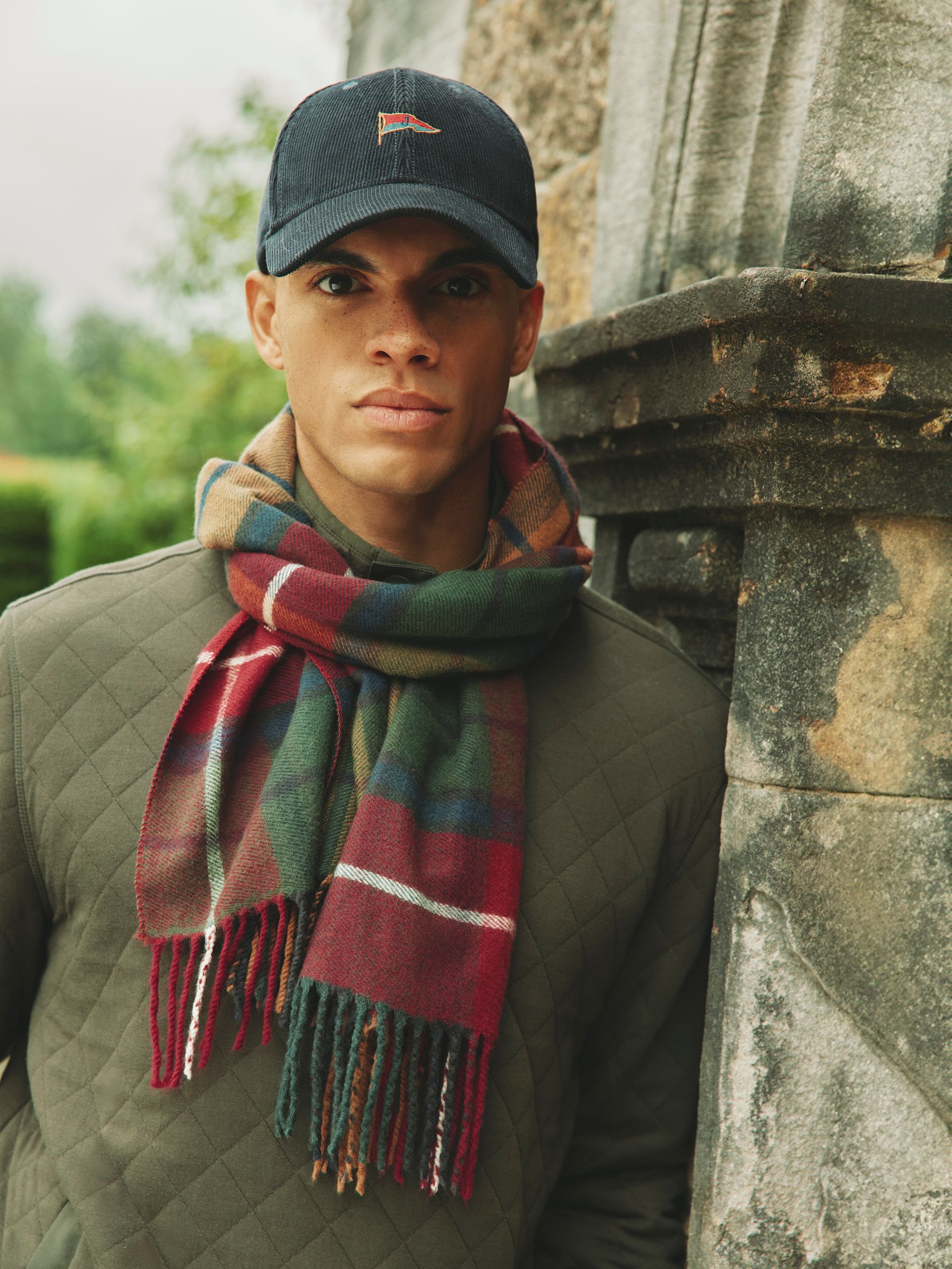 Langtree Red & Green Scarf - Image 1 of 7