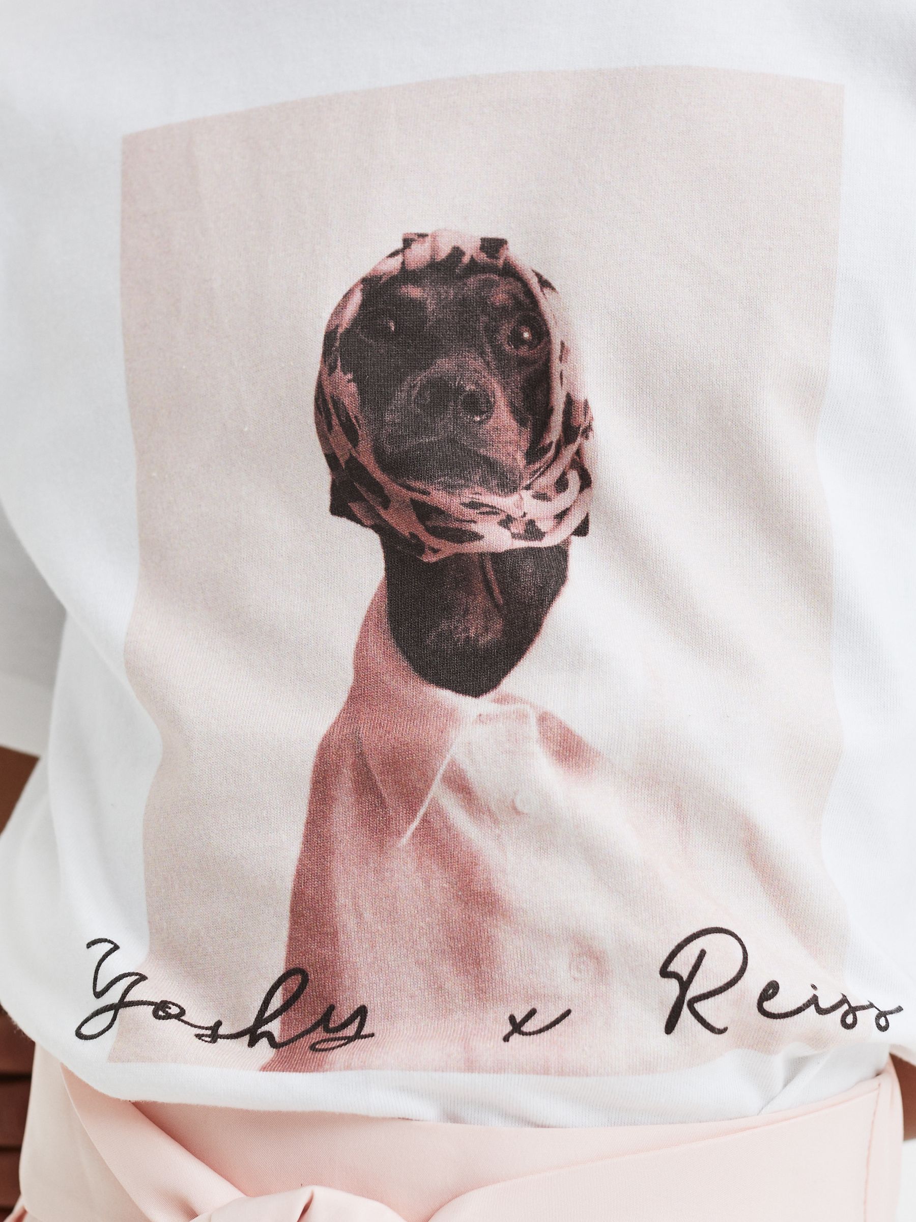 Senior Cotton Print T-Shirt in White - Image 4 of 6