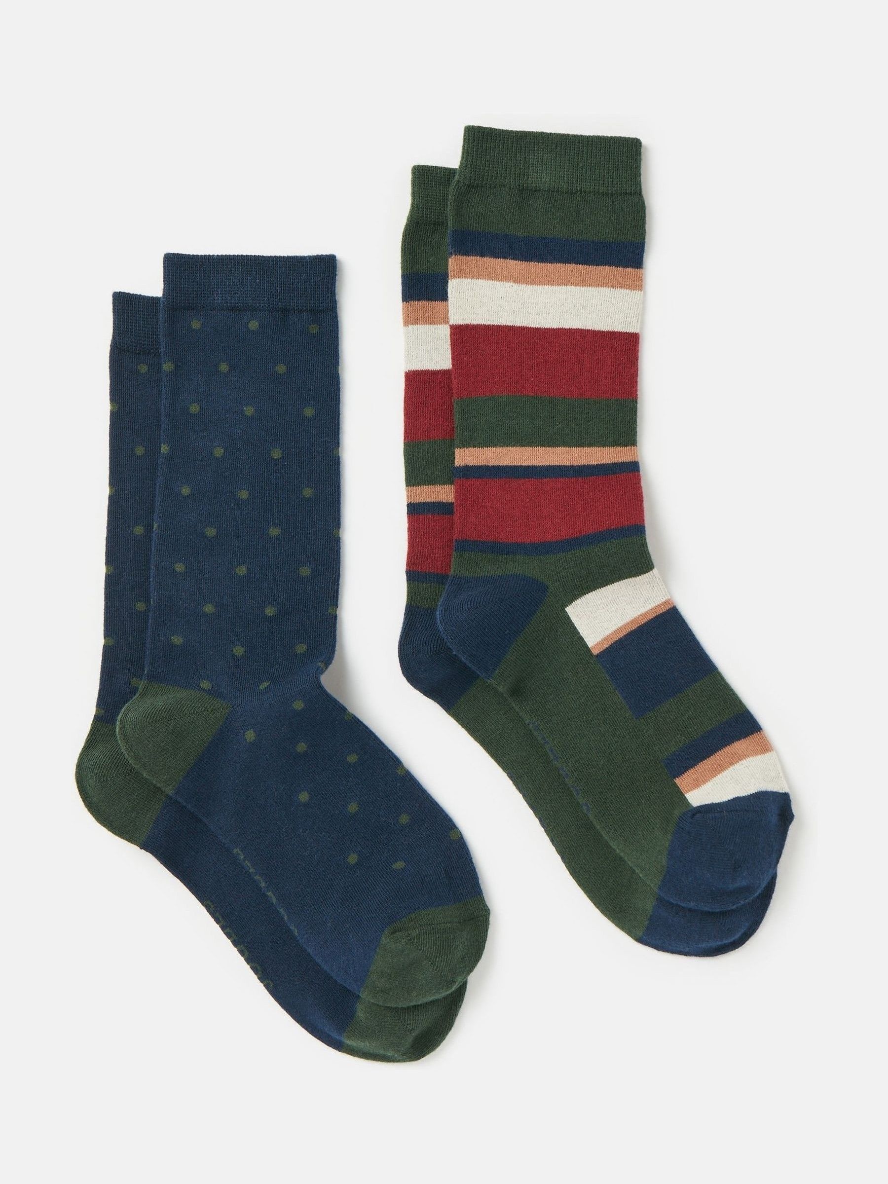 Men's Kingsbury Multi Navy 2 Pack Socks (size 7-12) - Image 1 of 3