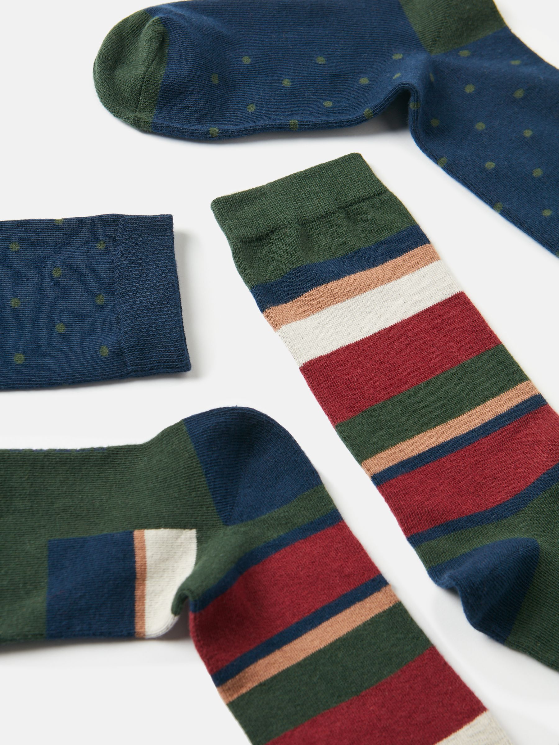 Men's Kingsbury Multi Navy 2 Pack Socks (size 7-12) - Image 2 of 3