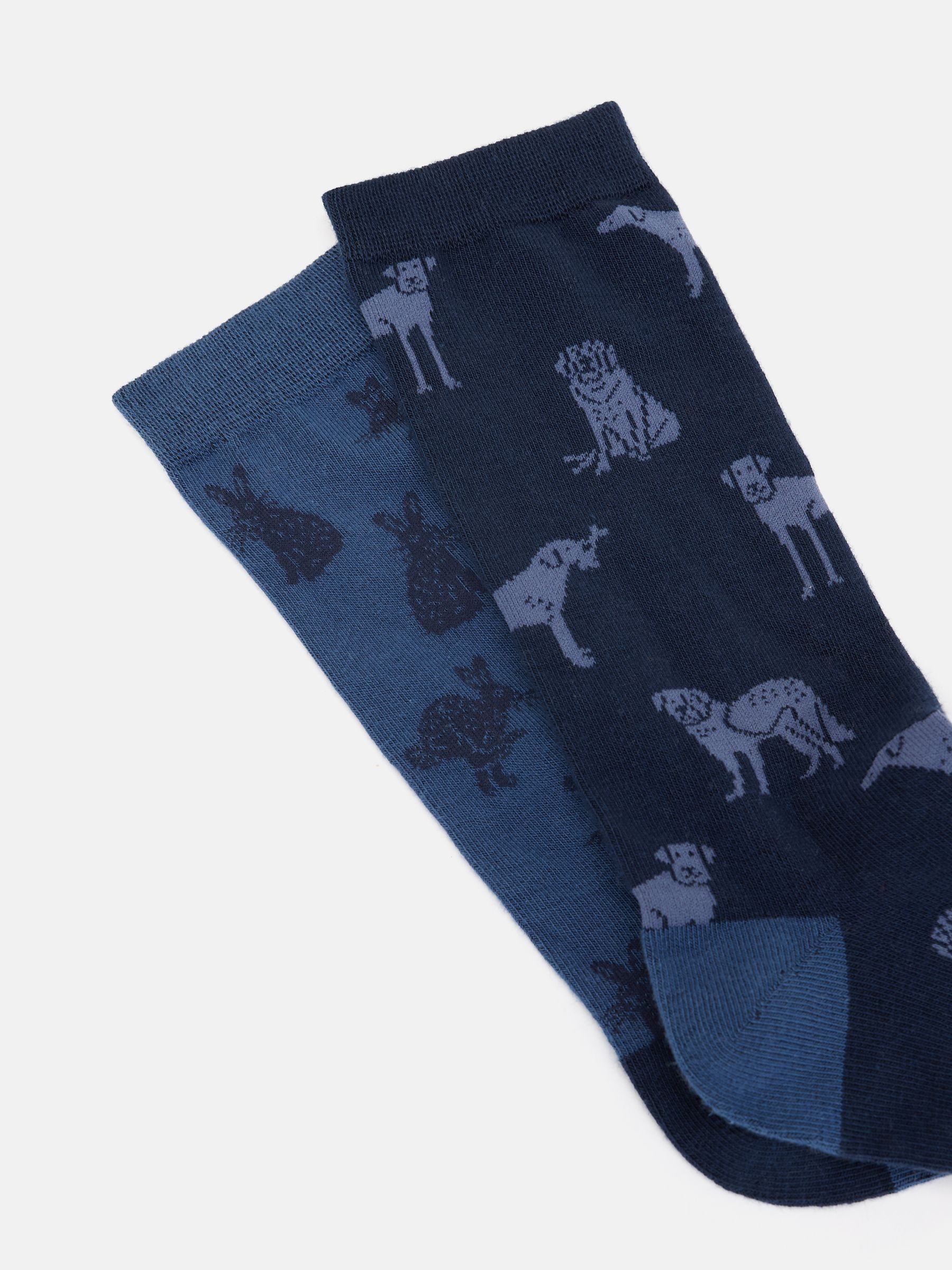 Men's Kingsbury Blue/Navy 2 Pack Socks (size 7-12) - Image 3 of 3