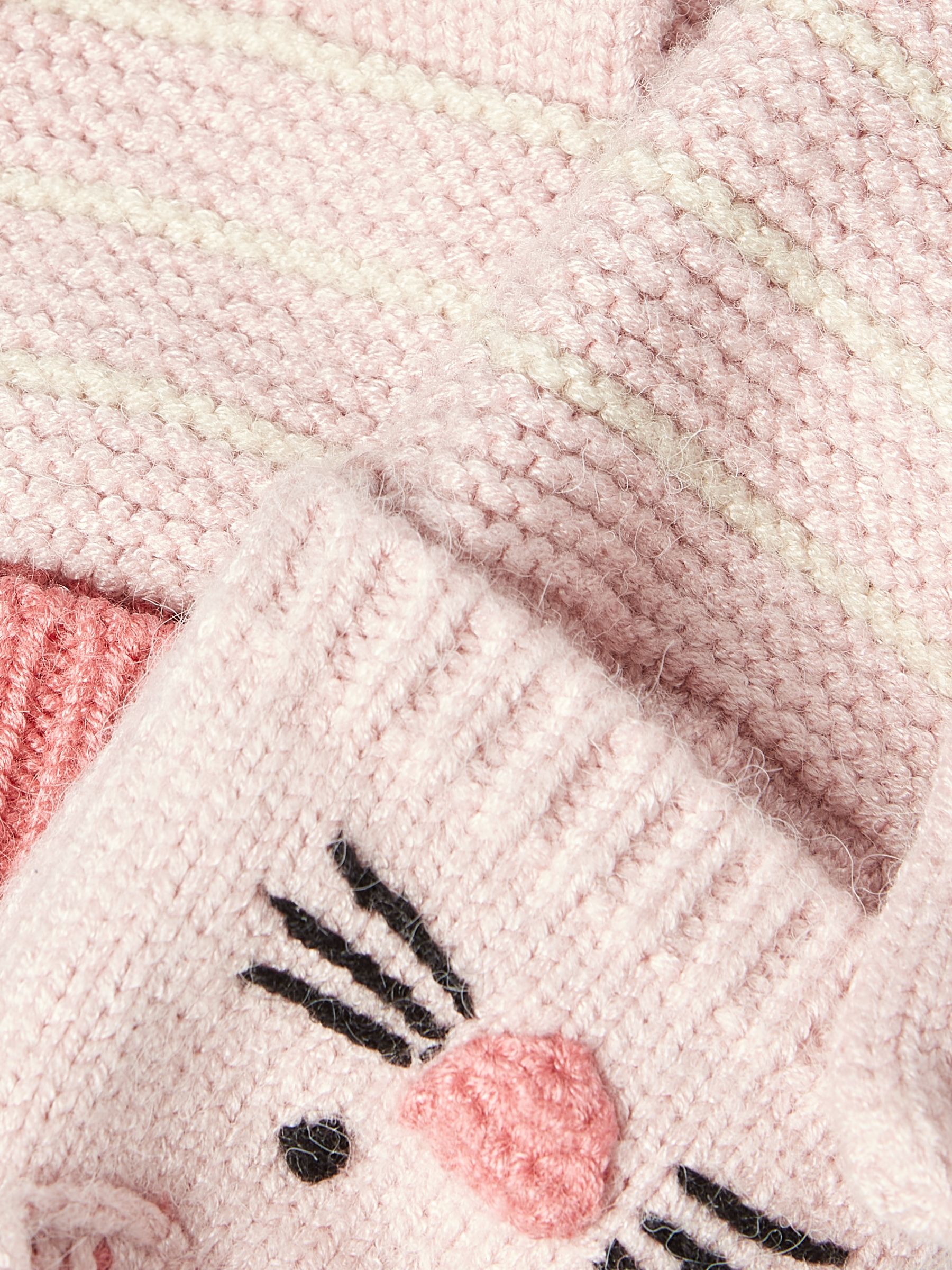Carey Pink Bunny Character Gloves - Image 3 of 3