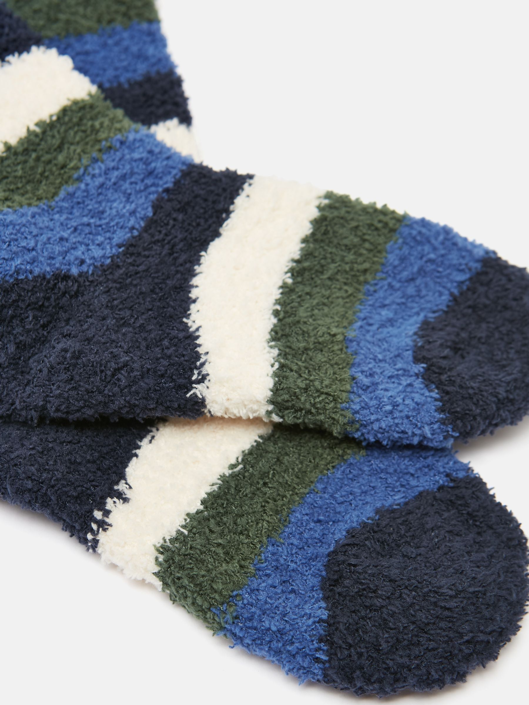 Kids' Fluffy Blue/Navy Socks - Image 2 of 3 Kids' Fluffy Blue/Navy Socks - Image 2 of 3