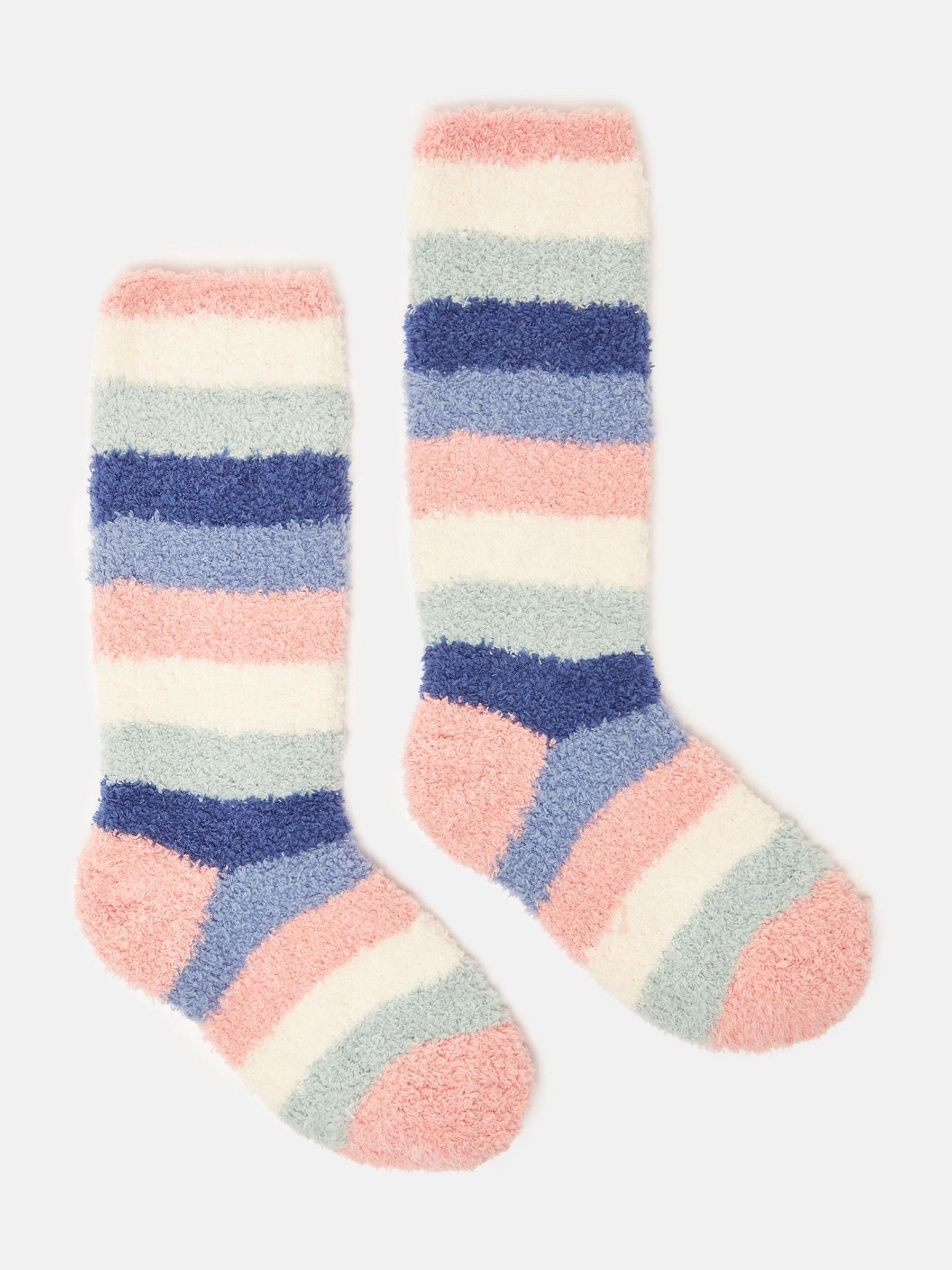 Kids Fluffy Striped Socks - Image 1 of 3